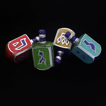 Amazon.com: Wooden Dreidels Unfinished, Large 2-1/2 x 1 Inch