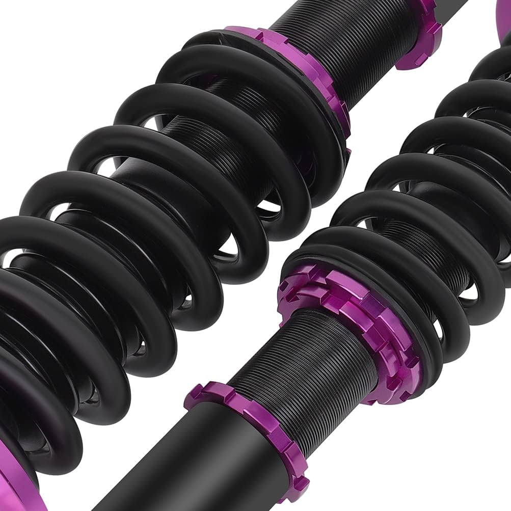 Adjustable Height Coilovers Struts Front And Rear Fit for 2001-2003 for Acura CL, 1999-2003 for Acura TL, 1998-2002 for Honda for Accord Coil Spring Over Shock (Set of 4) - Purple