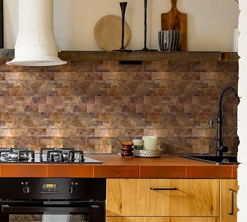 Miniatura 8 de Yipscazo - Salpicaduras de azulejos de acero inoxidable para pared de cocina