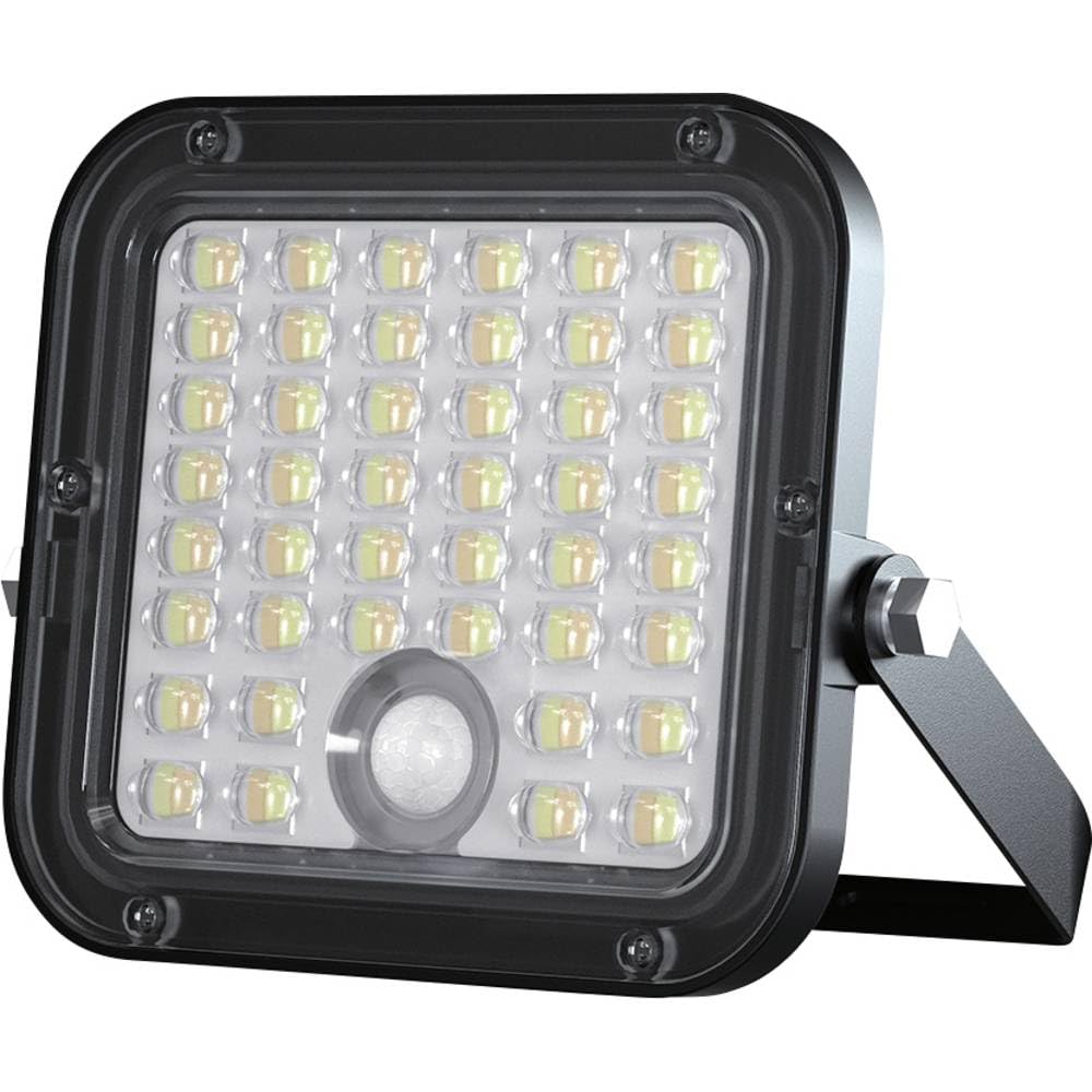 V-TAC Faretto LED da Esterno con Pannello Solare 4.5W - 1500 Lumen - Dotato di Sensore di Movimento e Telecomando - IP65 - Batteria 3600 mAh - Faro Piccolo per Casa, Giardino, Garage - 4000K + 6000K