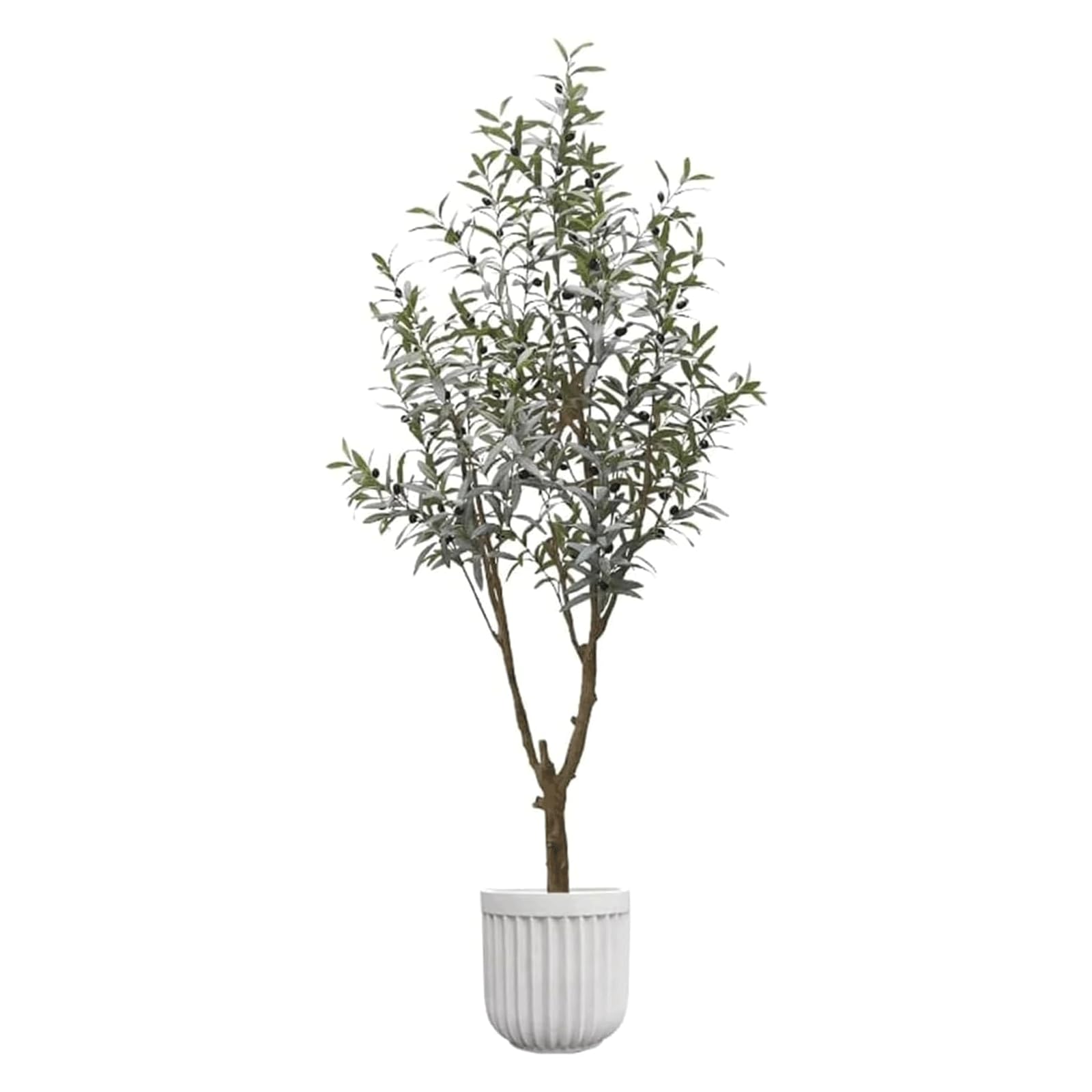 HCZKIUJY Artificial Trees 4.5 Feet Faux Plant Olive Tree Simulation Tree Indoor Faux Tree Floor Standing Fake Tree Potted Craft Tree