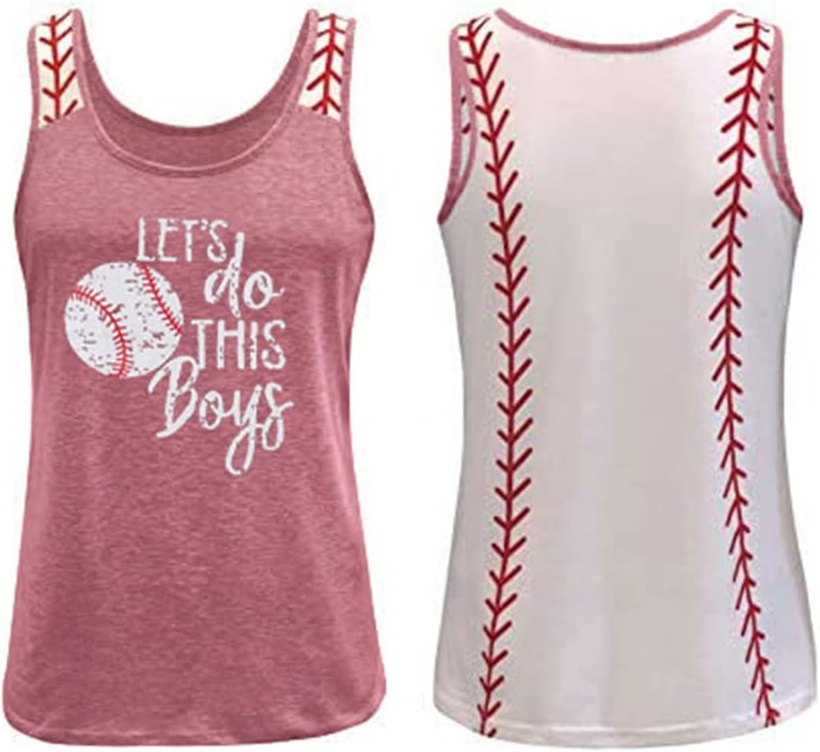Baseball Mom Tank Tops Baseball Mama T Shirt Rub Some Dirt On It Vest Baseball Love Graphic Sleeveless Tee - Image 3