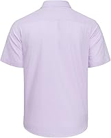 Vista 19 de J.VER Camisas de manga corta de lino y algodón para hombre, estilo informal, ligeras, con botones, para vacaciones, playa y verano, con bolsillo