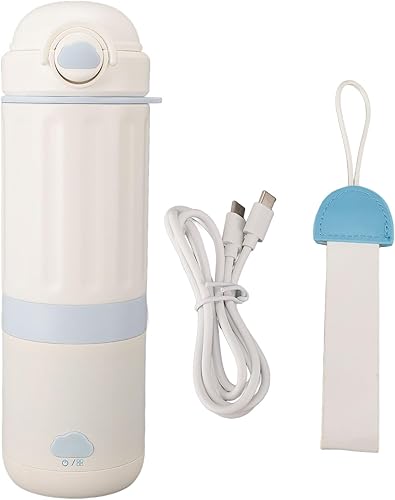 Small Electric Water Bottle Portable Travel Electric Kettle Water Resistant Rechargeable for Formula Milk