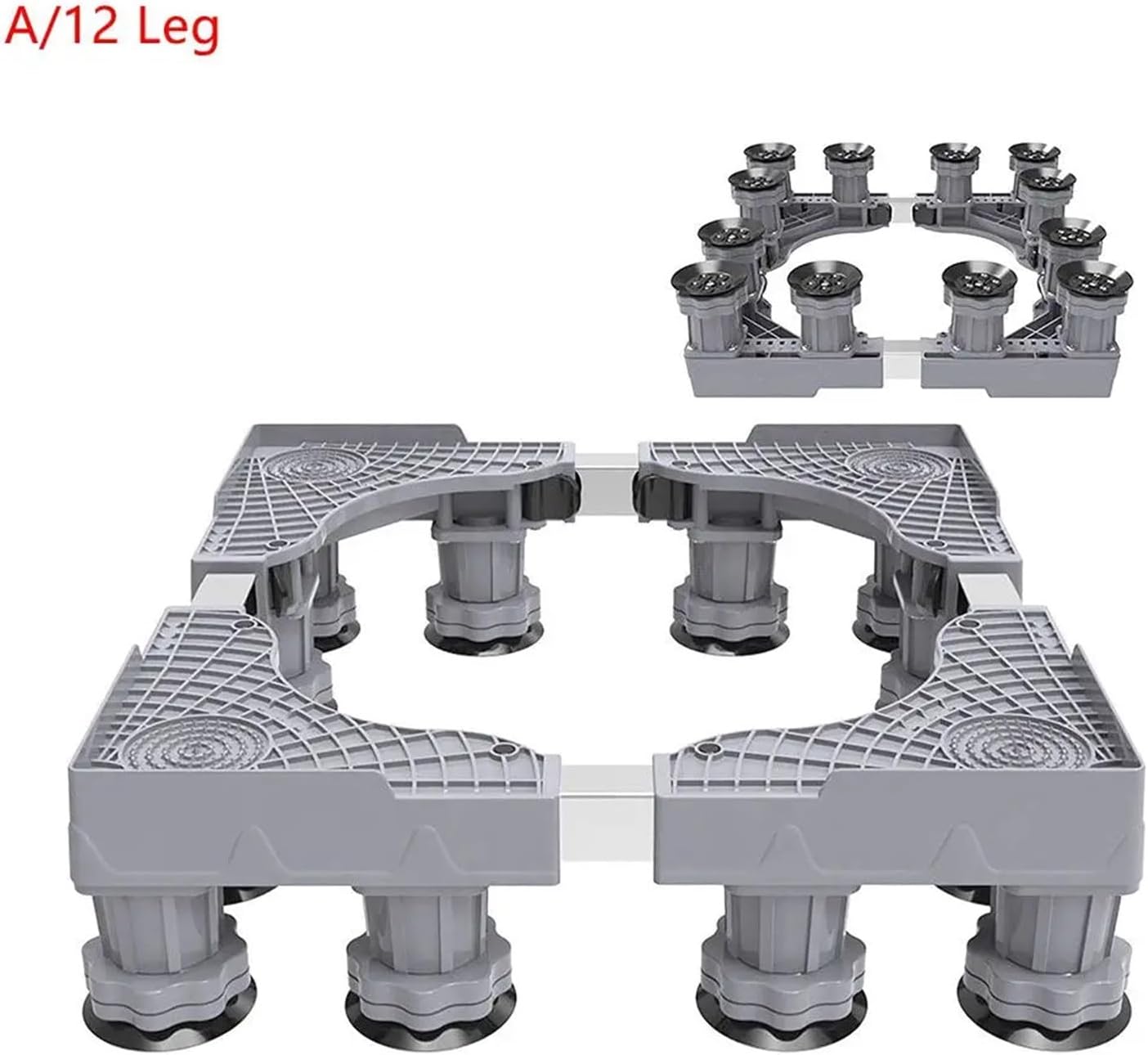 洗濯機乾燥機冷蔵庫スタンド可動式ベース-洗濯機スタンドユニバーサルモバイル冷蔵庫ベース乾燥機冷蔵庫用の多機能調整可能ベース便利な可動 洗濯機乾燥  機冷蔵庫スタンド可動式ベース-洗濯機スタンドユニバーサルモバイル冷蔵庫ベース乾燥機冷蔵庫用の多機能調整可能 ... 洗濯機ベース 冷蔵庫スタンド 調節可能 高さ調整可能 可動式 ユニバーサルホイール ランドリー 乾燥機 冷蔵庫用 (グレー 8本脚)