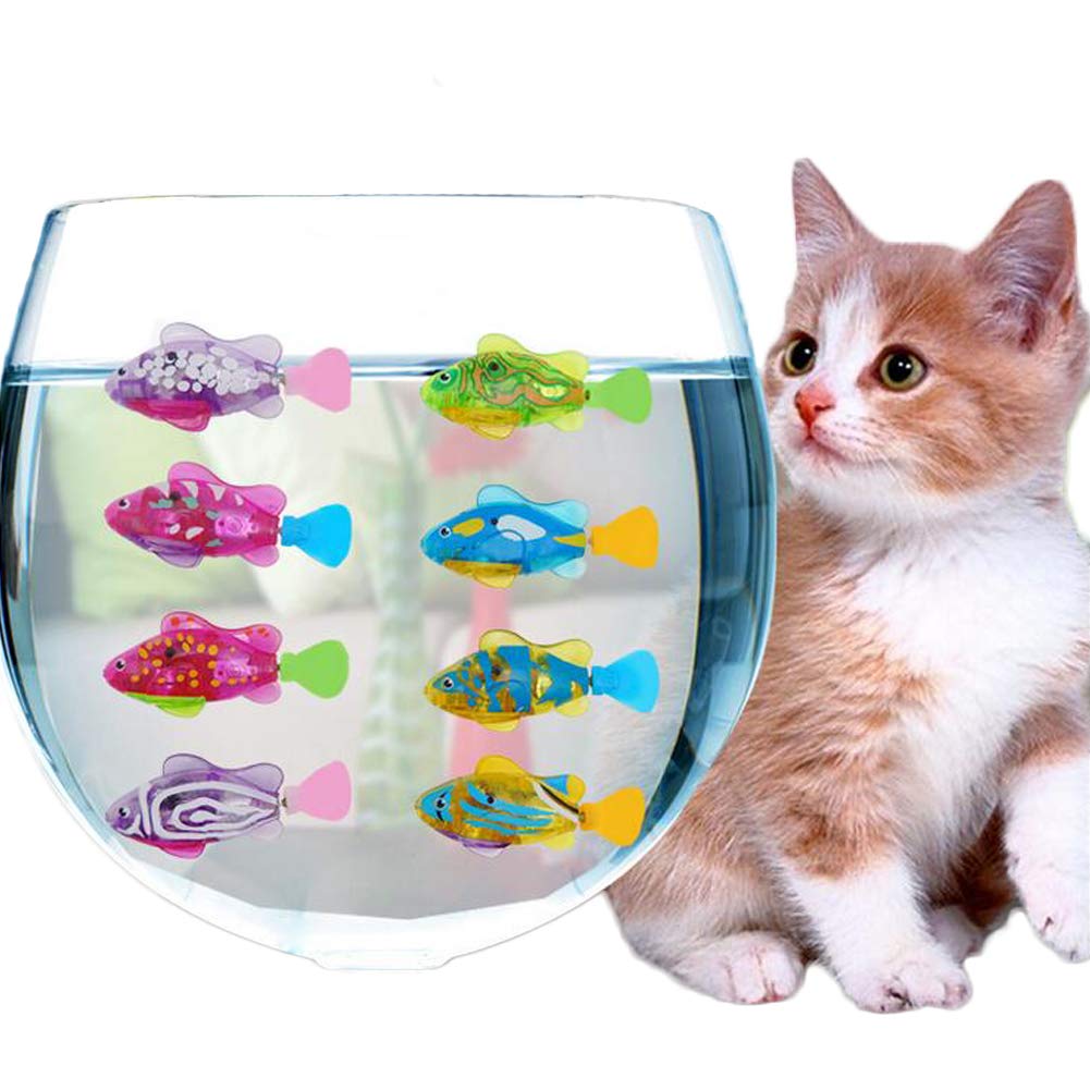 robot fish cat toy