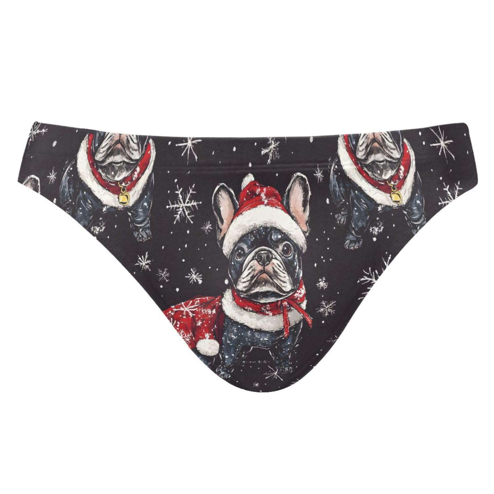 Men's Christmas Pug Dog Animal Swim Briefs Bikini Swimsuit S 202b8210