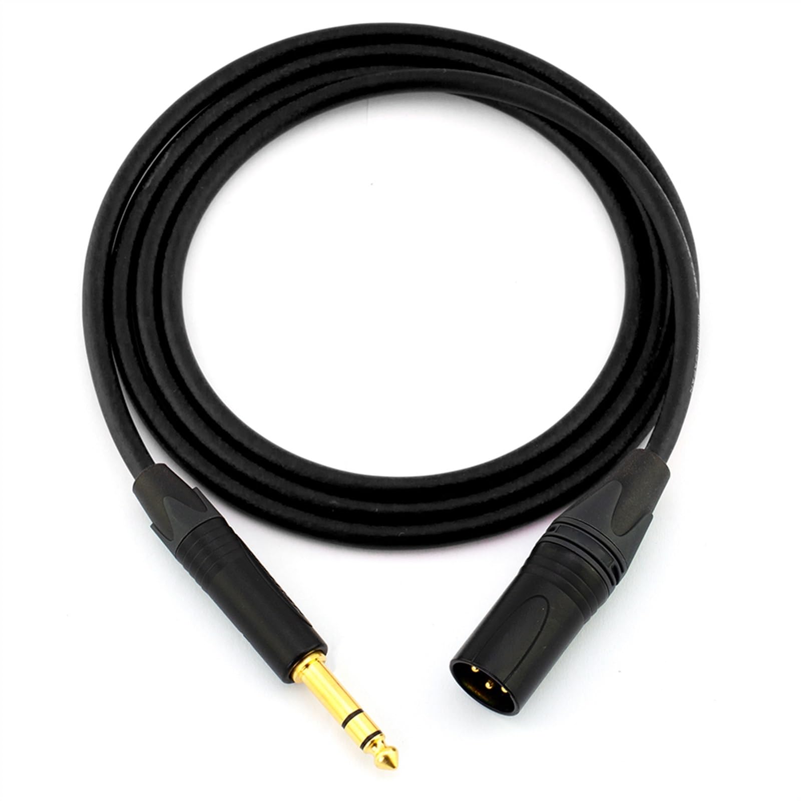 kabel audio do gitary Przewód Mikrofonowy Jack 6.35mm 6.5mm Męski Na XLR Męski 6.3mm 1/4 ''do Mikrofonu XLR Kabel Audio Do Głośnika Gitarowego (Color : 20m)