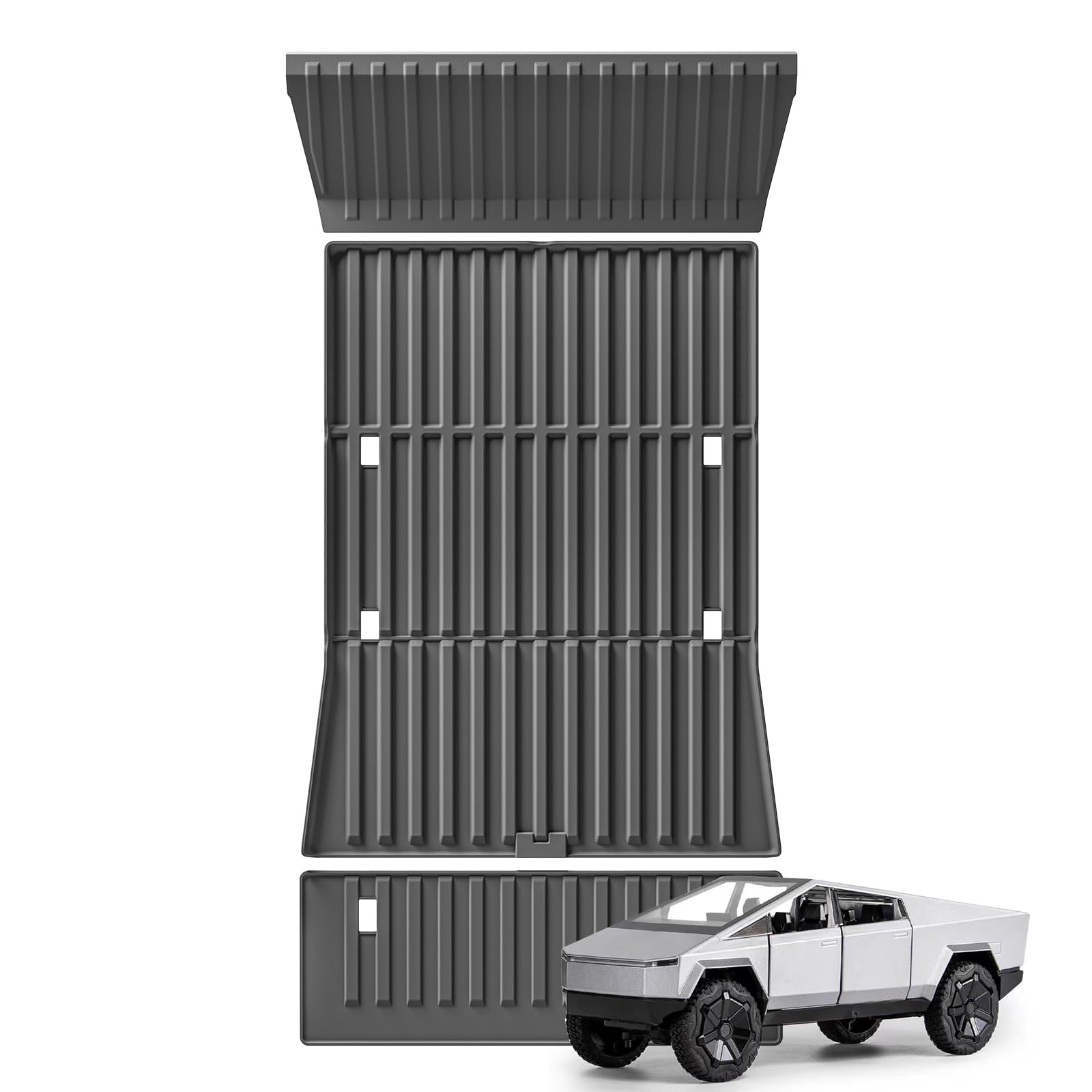 smabee fit for 2023 2024 2025 tesla cybertruck truck bed mat tailgate mat trunk front protector pad tpe heavy duty accessories interior