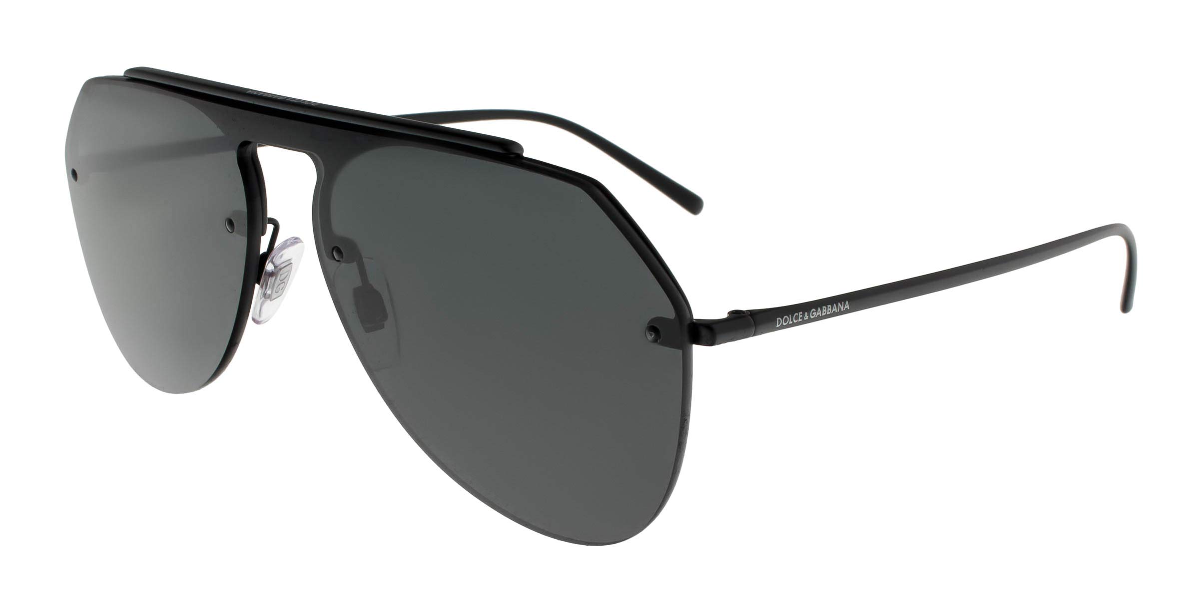 Dolce and GabbanaDG2213-110687-34 Men's Metal Sunglasses, Black - 34 mm