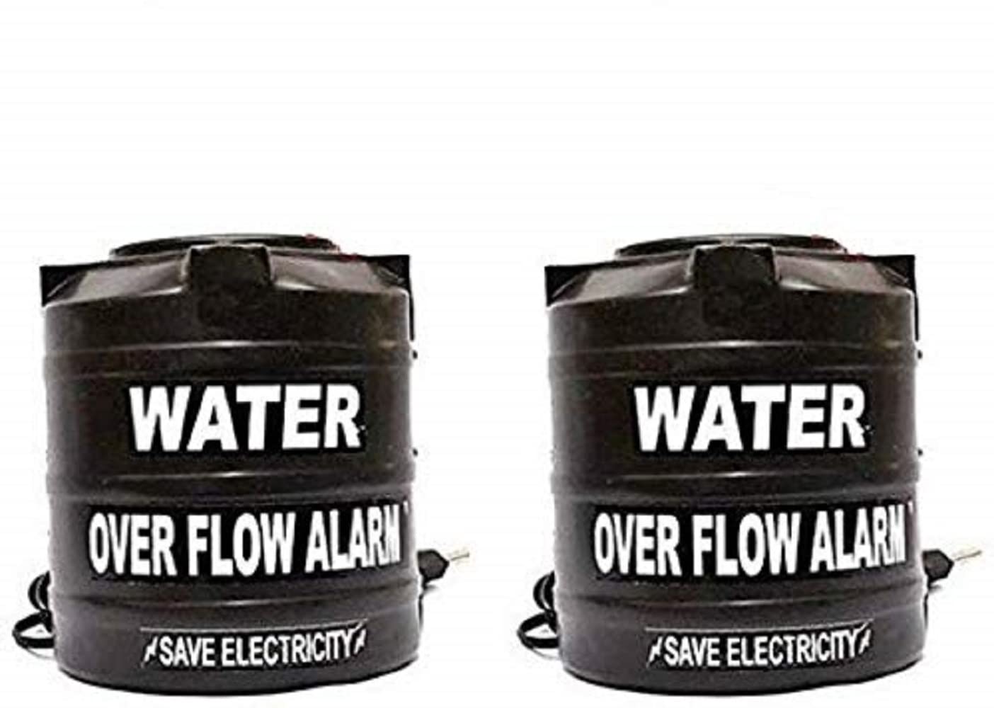 JEDFER Combo Pack of 2 Water Tank Overflow Alarm Siren with Loud Human Voice Sound with Wired Sensor Security System Water Bell, Standard Size,Black Colour, Water Tank Overflow Alarm (B0BBRTMNYX) Amazon Price History, Amazon Price Tracker
