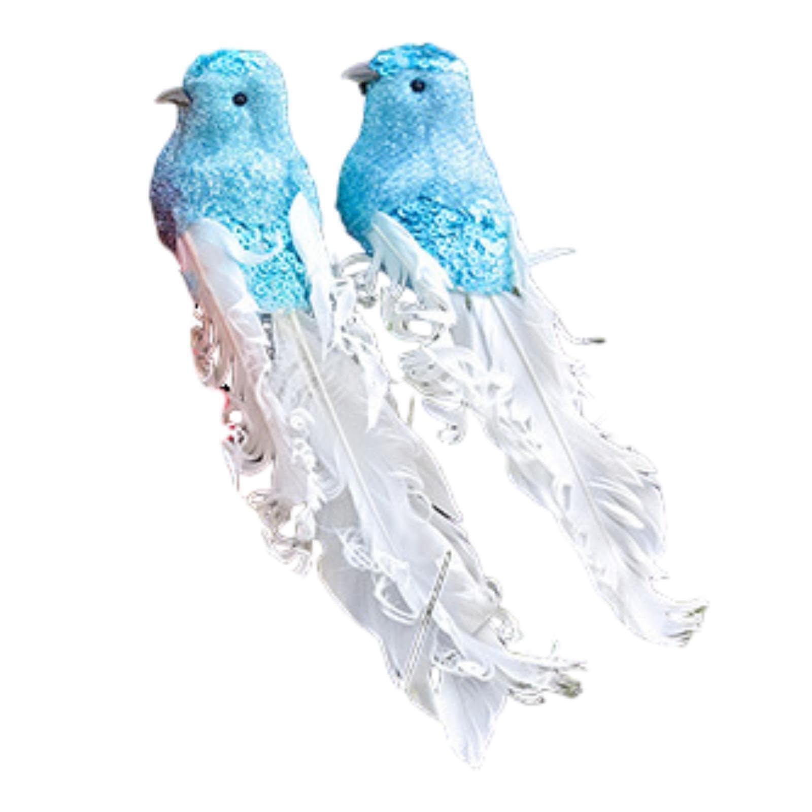 Yixannx Bird Statues Vivid Collection Holiday Decorations Lifelike Outdoor Areas Capturing Festive Atmosphere Artificial Feathers Figurines Craft Party Supply