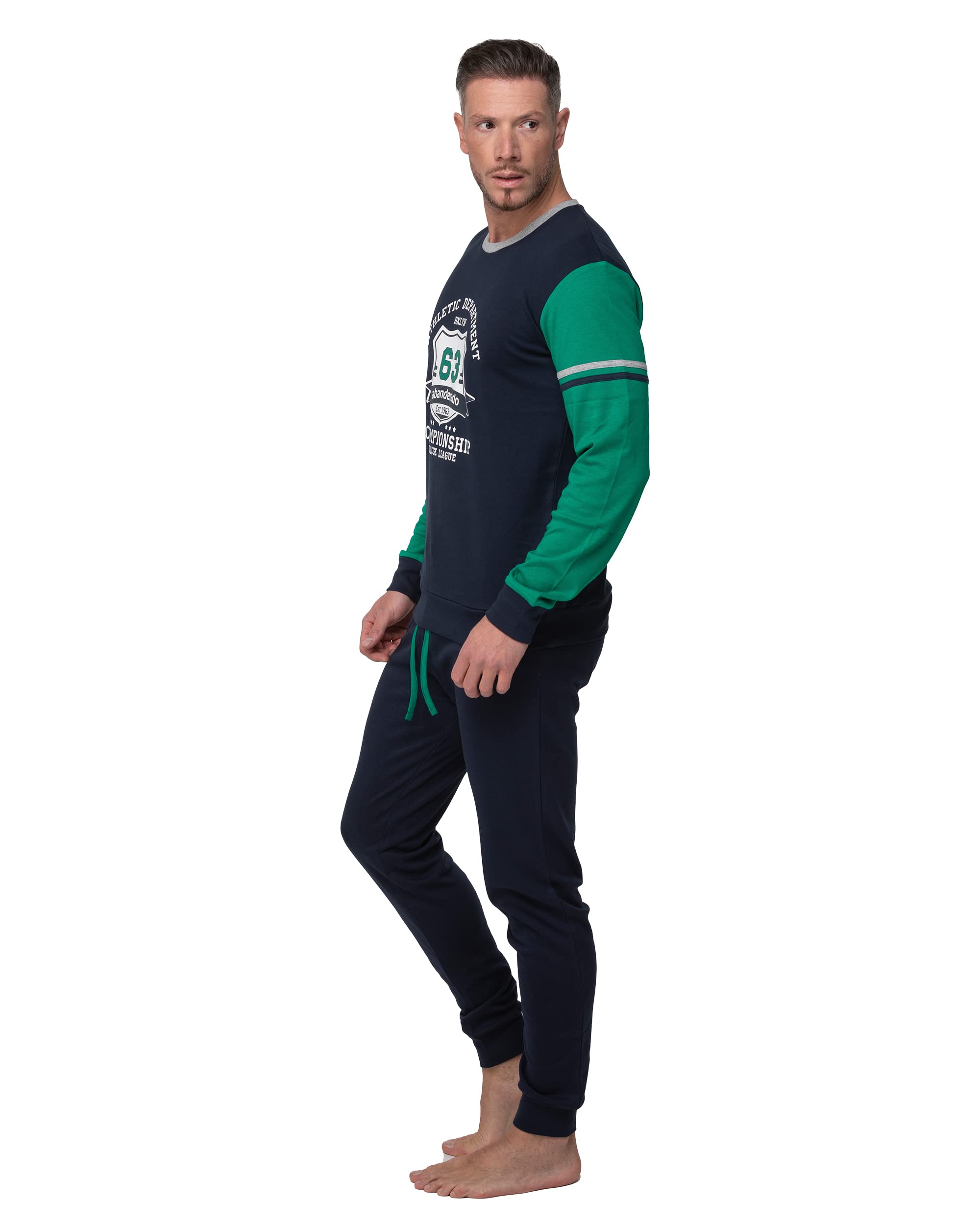 Abanderado Nightwear Men Set di Pigiama Uomo