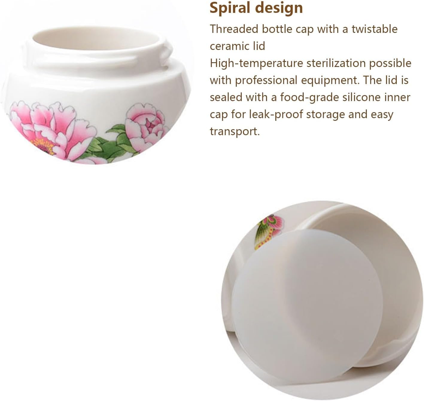 Coddled Egg Cups, Coddle Egg Coddler Cups with Lids, 2026 New Vintage Style Ceramic Egg Cooker, 220ml Chawanmushi Cups, Single or Double Egg Cooking with a Twistable Ceramic Lid (C, 2PCS)