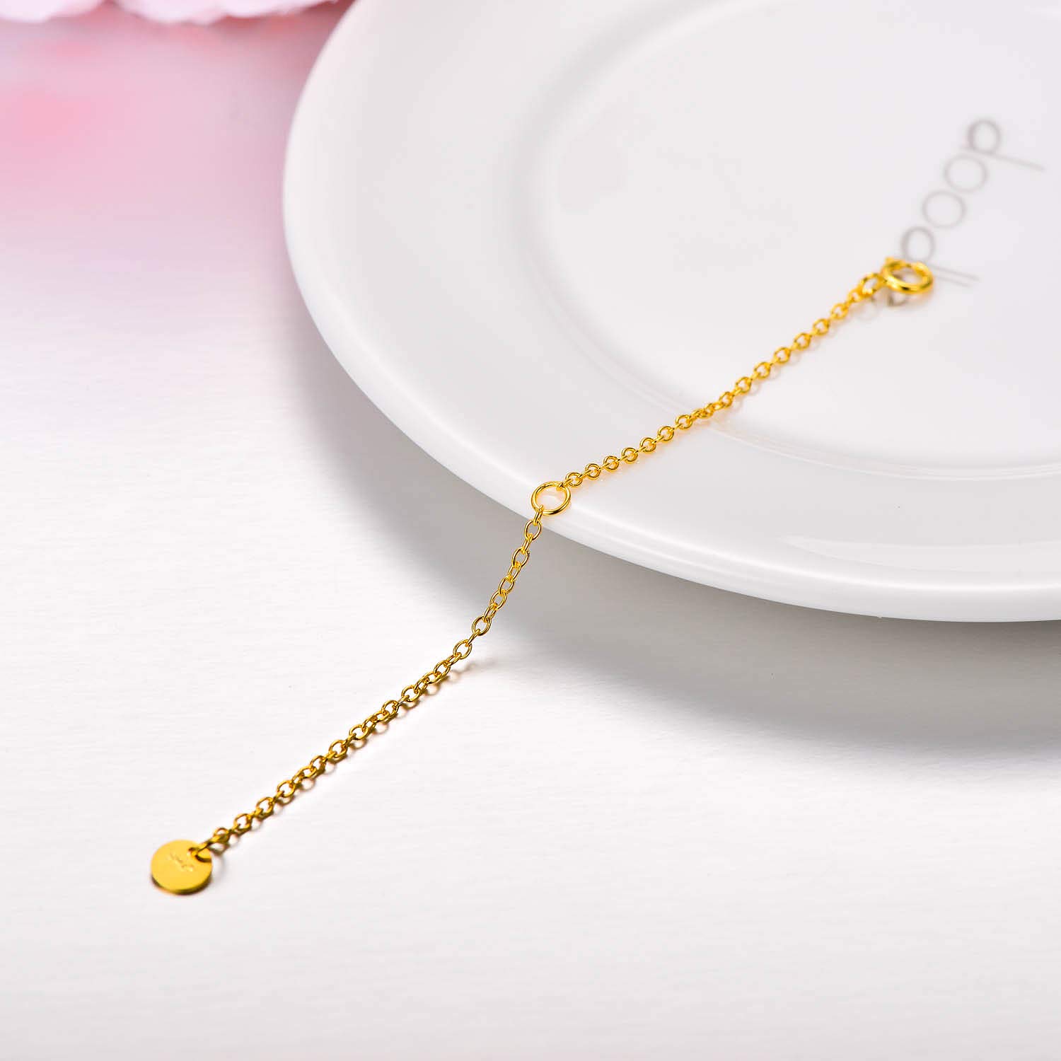 LONAGO 3 PIÈCES Argent Sterling 925 Extension de Collier Chaînes D'extension de Bracelet pour la Fabrication de Bijoux