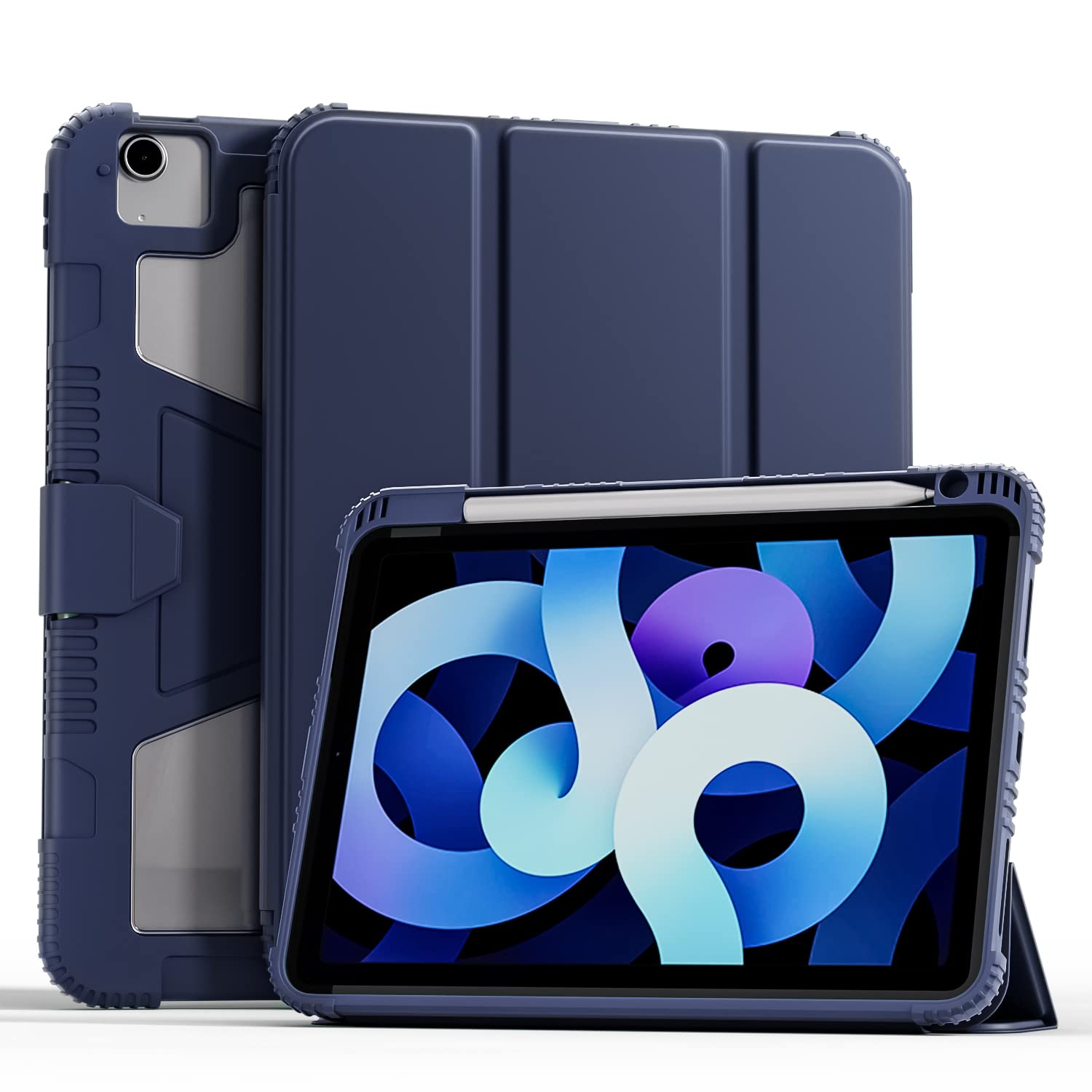 SwooK Shockproof Case for iPad Air 11 M2 2024 / Air 5 10.9 5th Generation/Air 4 10.9 Inch 4th Generation with Pencil Holder, Auto Wake/Sleep (B0B7591K2L) Amazon Price History, Amazon Price Tracker