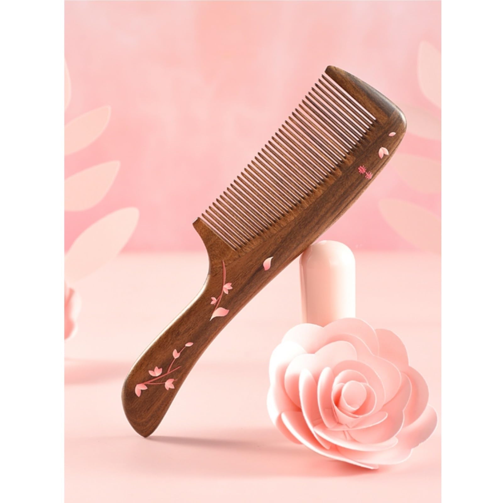 Peruka Grzebień Wooden Hair Comb for Household Curling Comb Hair Styling Comb With Handle Design Duże grzebienie do włosów