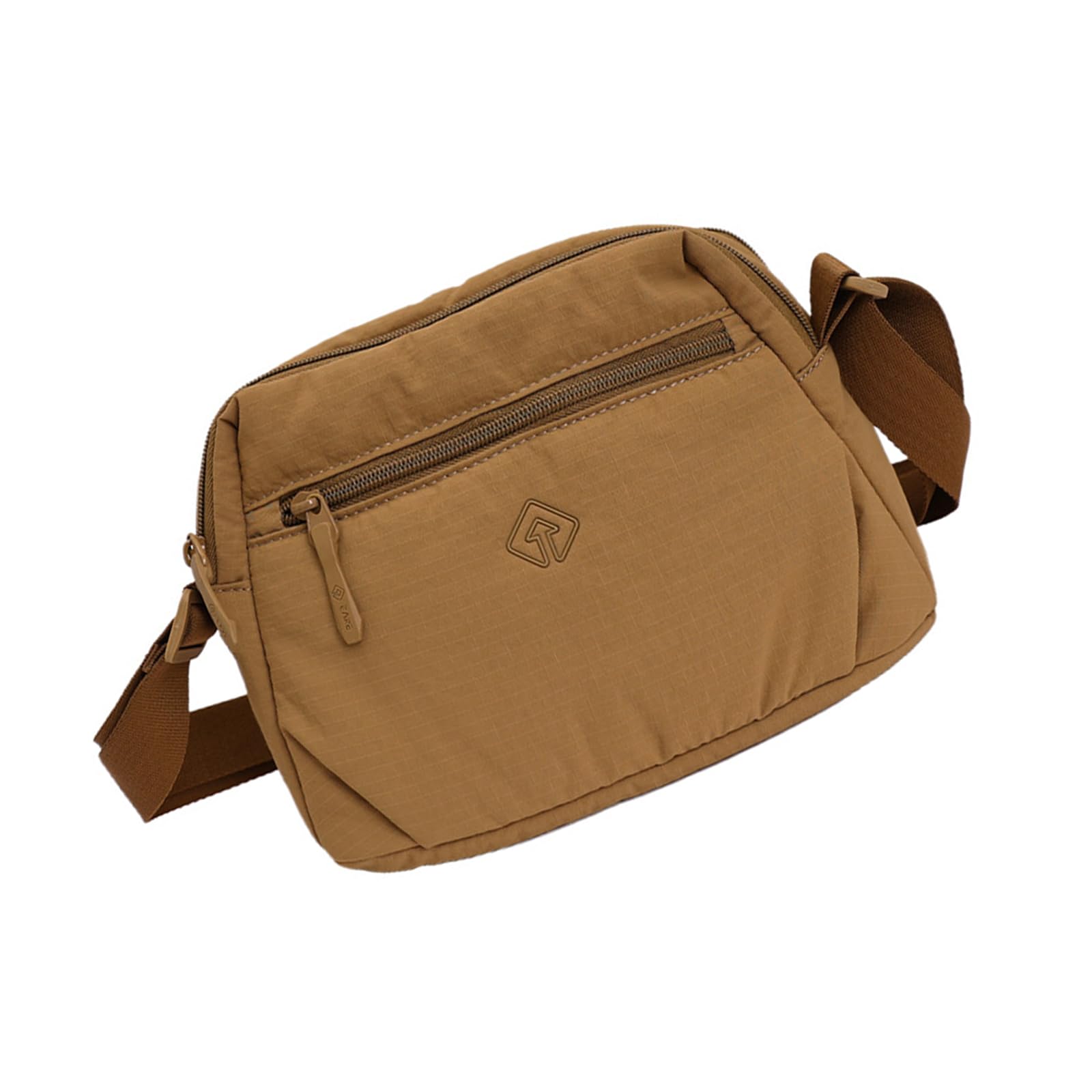 BWANGIAO Nylon Crossbody Bag for Women and Men Casual Shoulder Bag with Large Capacity Multi Layer Satchel for Travel and Work