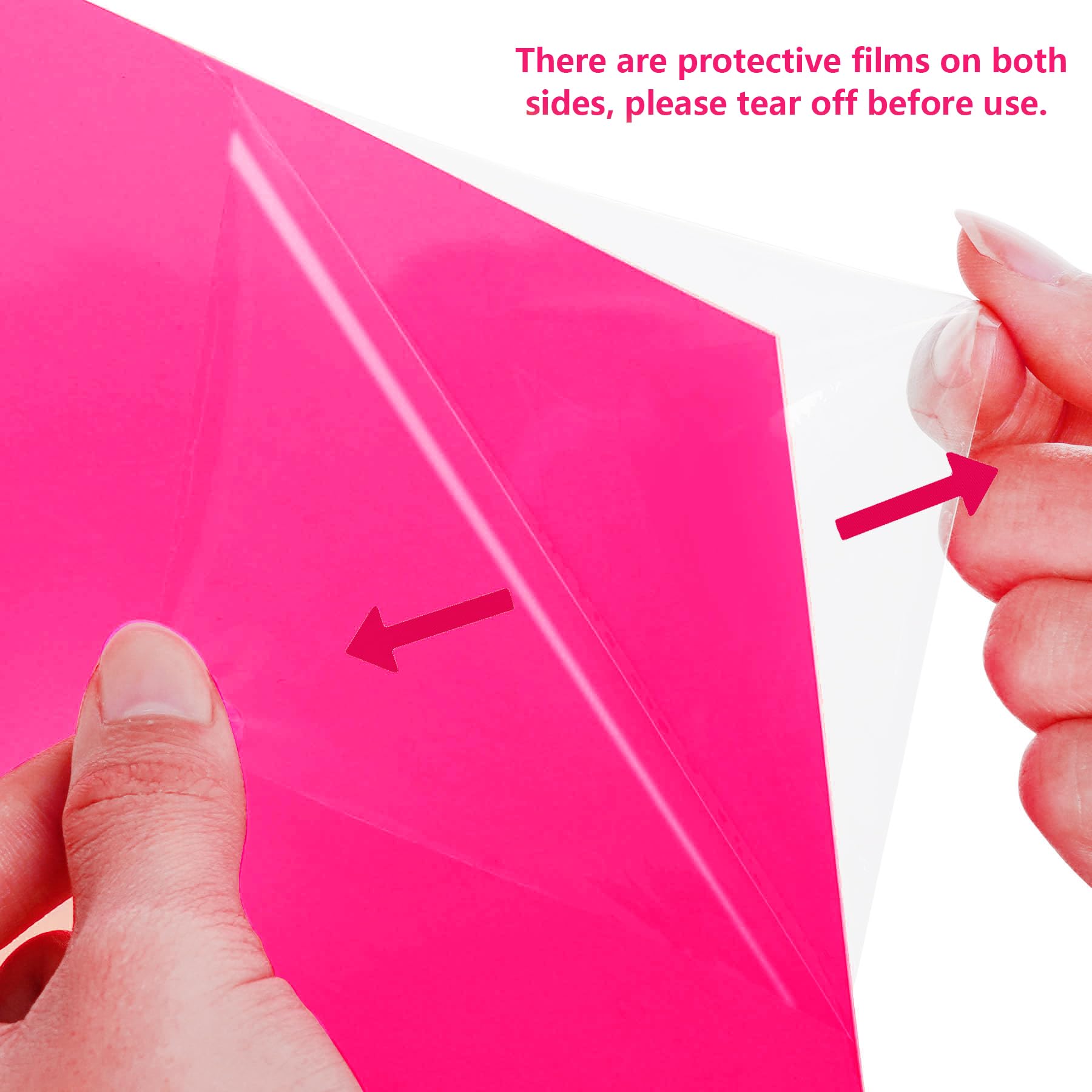 Lystaii Lot de 9 filtres de lumière en gel pour correction de couleur - Film de couleur transparent - Filtres en gel - 30 x 21 cm - Pour film vidéo, photo, scène (rose rouge)