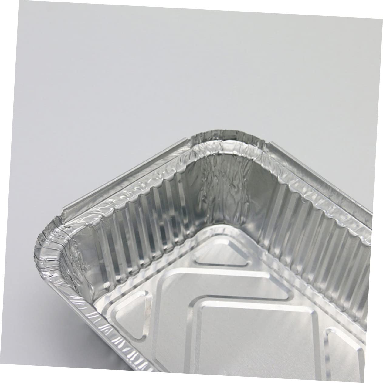 Garneck Square Tin Foil Barbecue Tray Party Set 15 Pieces Large Capacity Serving Dish Tray Easy-clean