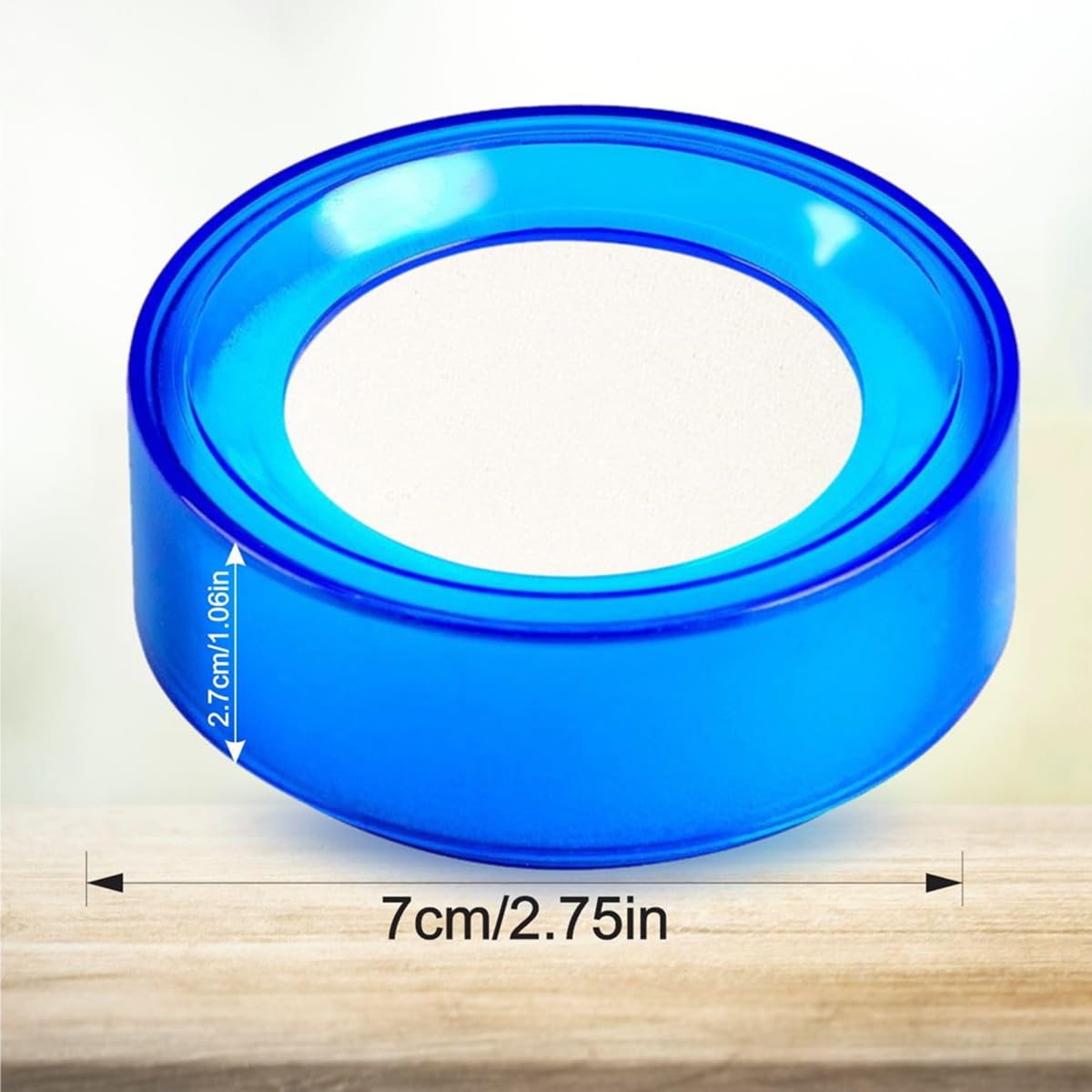 Humectador de dedos esponja para yemas de los dedos dispositivo humedecedor de manos azul