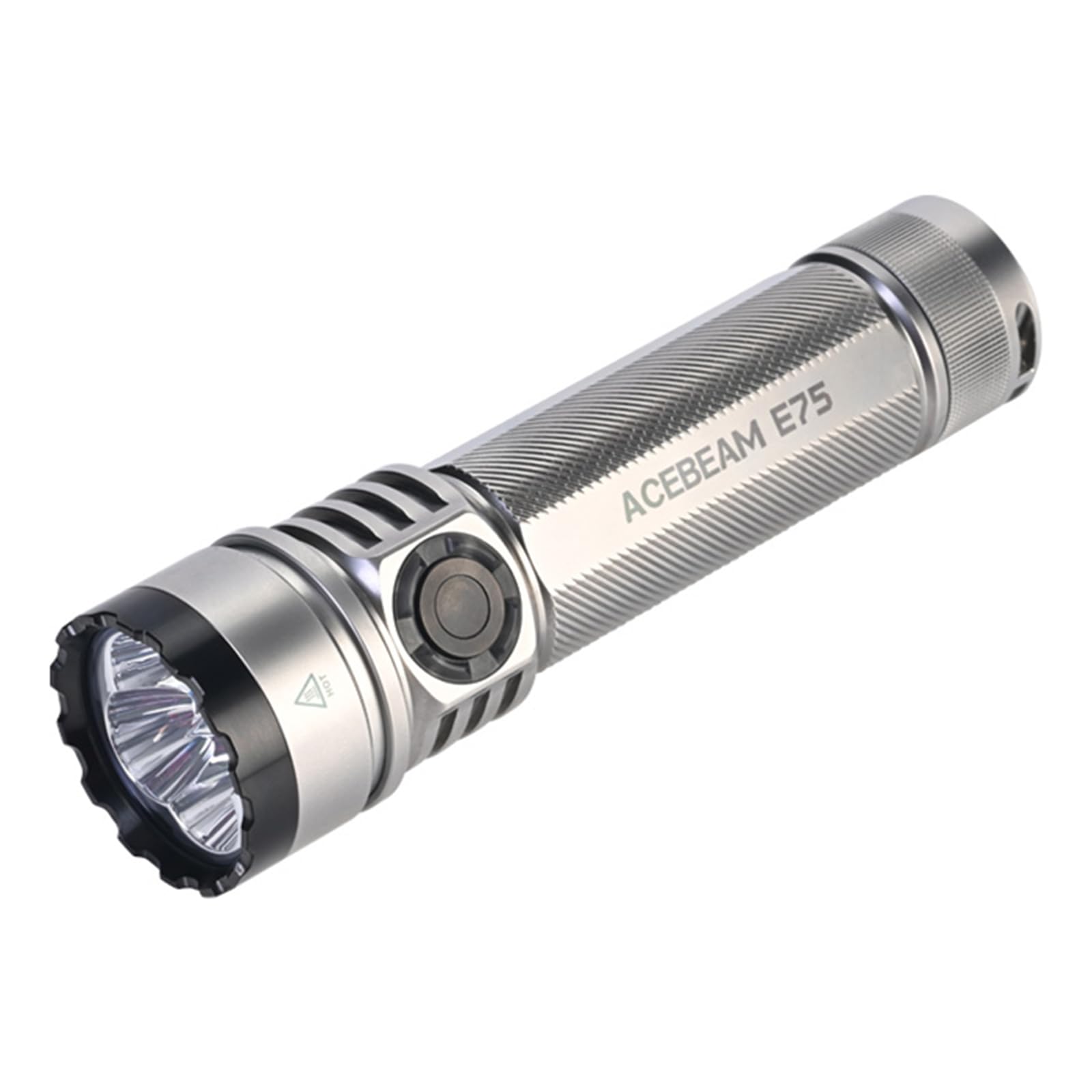 ACEBEAM E75 ブラック 懐中電灯 ACEBEAM E75 クアッドコア高性能コンパクト LED 懐中電灯 4500LM