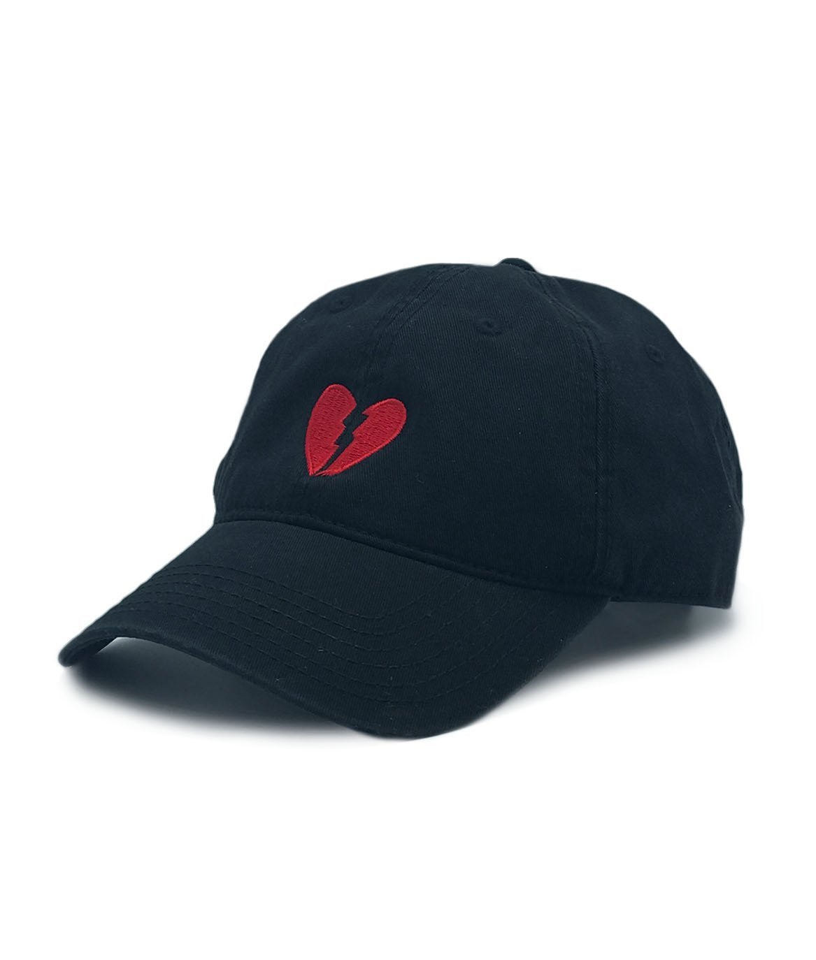 Riot SocietyBroken Heart Embroidered Mens Adjustable Dad Hat Black
