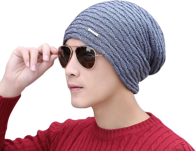 Amazon Yoyeah ゆうや メンズハットニットハットウールキャップ暖かいコールドキャップのホウトウキャップ若者 Light Gray ベレー帽 通販