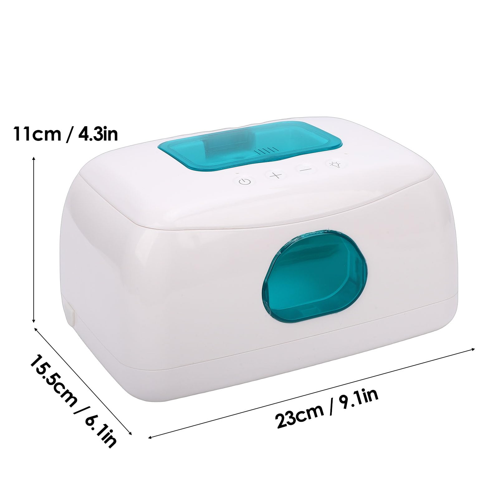 Baby Wipes Podgrzewacz, zasilany przez USB dozownik na chusteczki z lampką nocną, okienko, duża pojemność, odpowiedni dla niemowląt i dorosłych