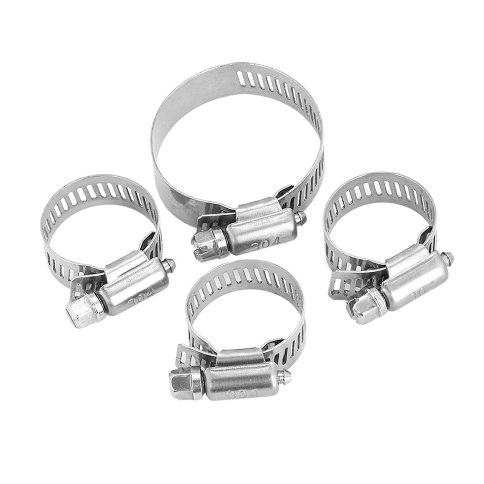 Stainless Steel Pipe clamp 1pcs Hose Clamp Adjustable Drive Hose Clamp Fuel Line Worm Size Clip Hoop(91-114)