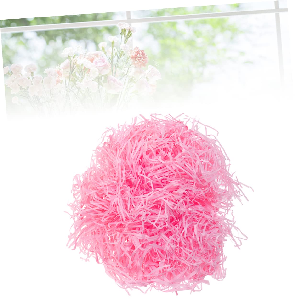 Rozdrobniony papier bibułkowy, wypełniacz do opako 1 Opakowanie Pudełko Trawa Rozdrobniony Papier Karbowany Papier Bibułkowy Opakowanie Pudełko Wypełnienia(Pink)