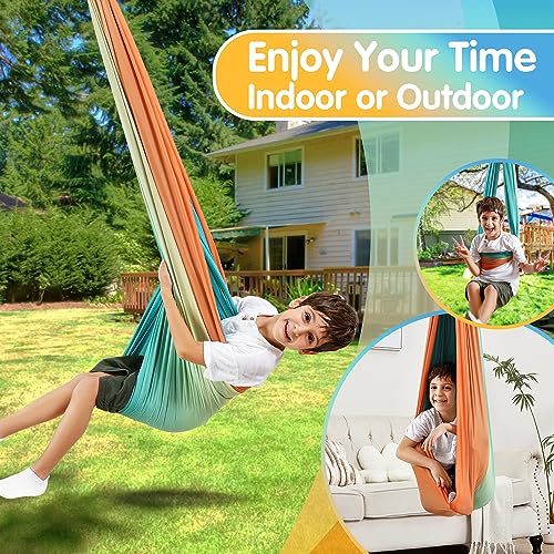 Suchdeco 9944055-ORANGE-1 Sensory Swing Indoor Outdoor For Kids thumb #1