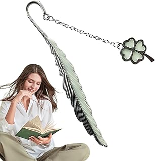 読書用しおり - レトロ な 美学 と 発光 機能 を 兼ね備え た デザイン です | 読書用金属しおり 読書ブックマーク,学生、読者、女性、男性、大人向け、図書館、学校、寮、寝室、旅行用