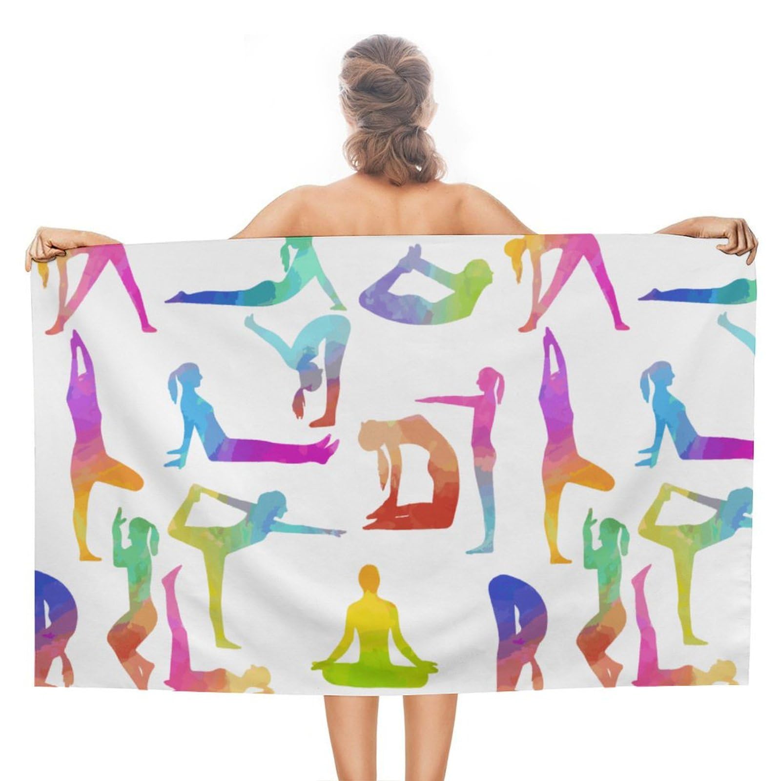 LWORZIIB Beach Towel, Gymnastics Bath Towel, Absorbent Towel for Swimming, Sports, Travel