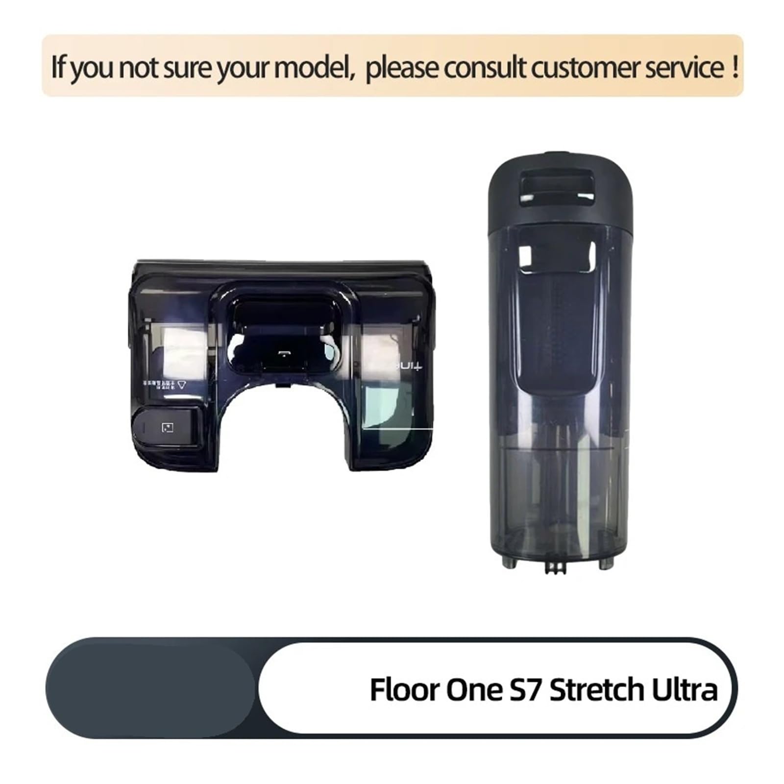 Compatible Con Tanque De Agua For Aspiradora TINECO, FLOOR ONE S7 Stretch Ultra | Reemplazo de aspiradora en seco y húmedo, accesorios for tanque de agua limpia, conjunto de tanque de agua sucia(C)