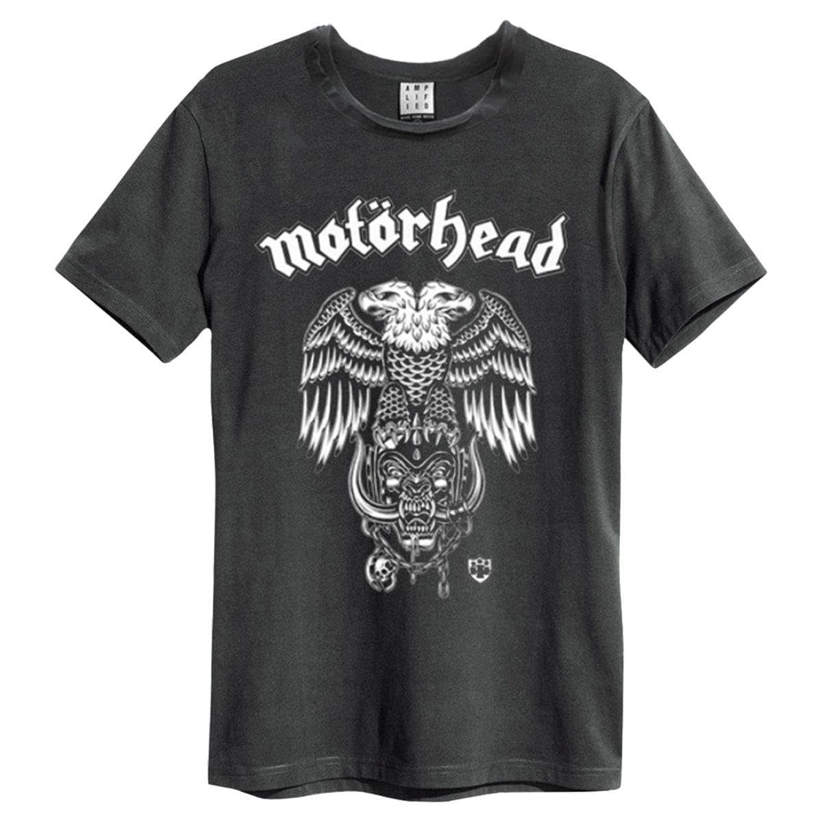 Amplified Men's Charcoal Unisex Adult War Pig Motorhead T-Shirt - Carbon Brushed M