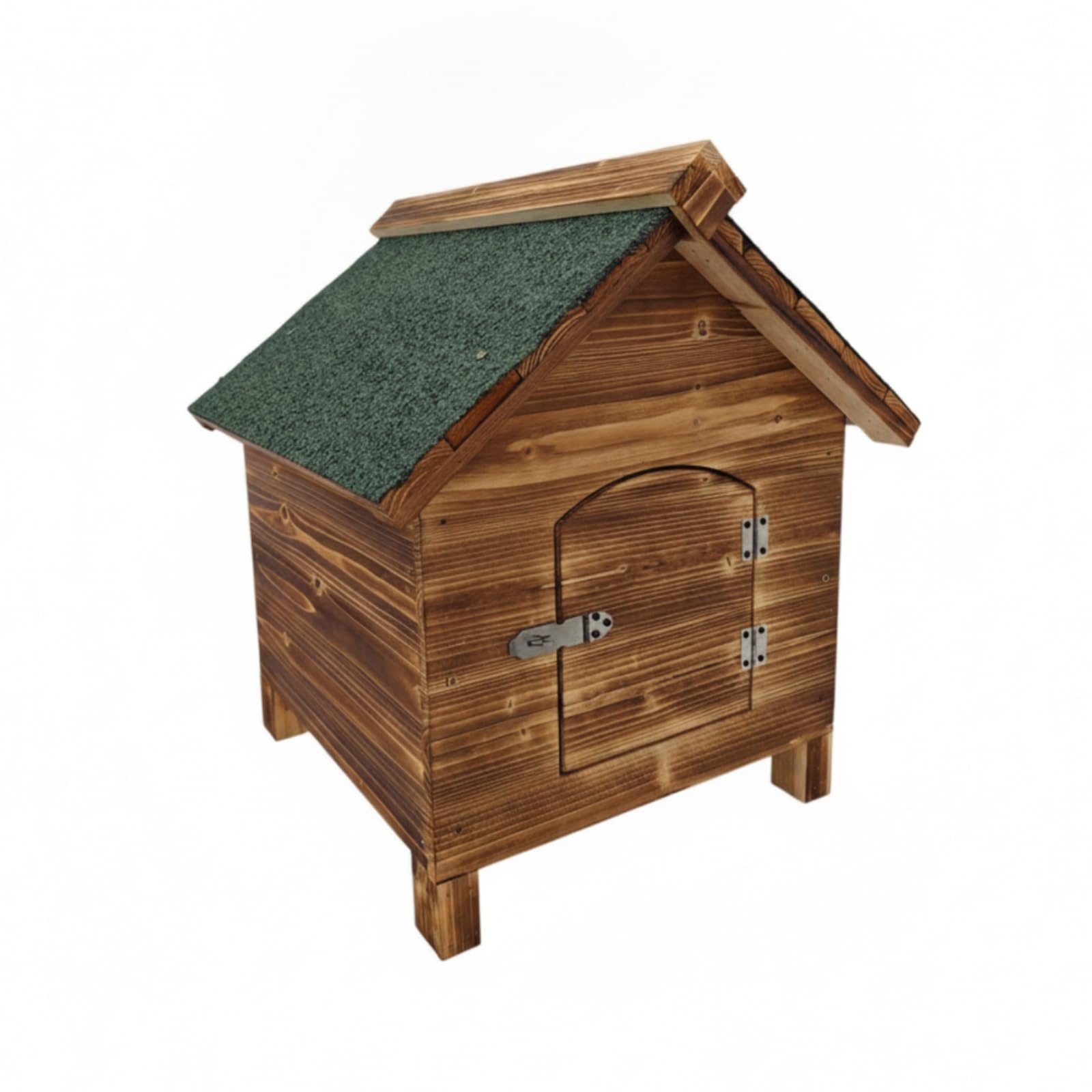 Stabil Katzenhaus mit Spitzdach, Gartenmodell Mit Wasserdichtem Dach Und Tür An Der Vorderseite