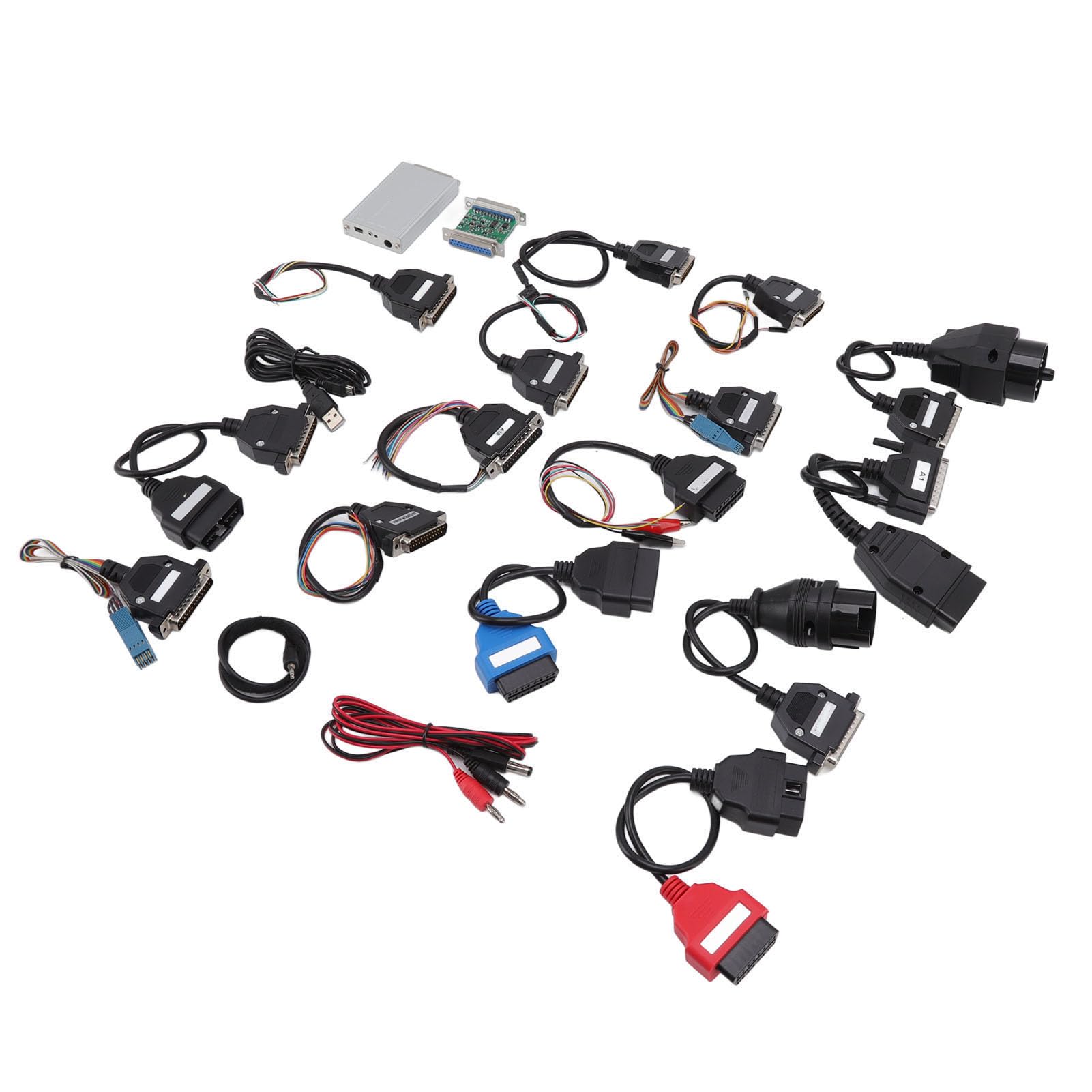 Kit Diagnostico Auto, Set Universale da 20 Pezzi con Strumenti di Scansione e Analizzatore Elettronico, Tester per Controllo Circuiti, Sensori e Guasti di Automobile