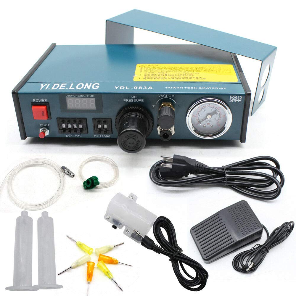YDL-983A - Dispensador de pegamento digital (220 V, para aparatos electrónicos, aspecto aeronáutico)