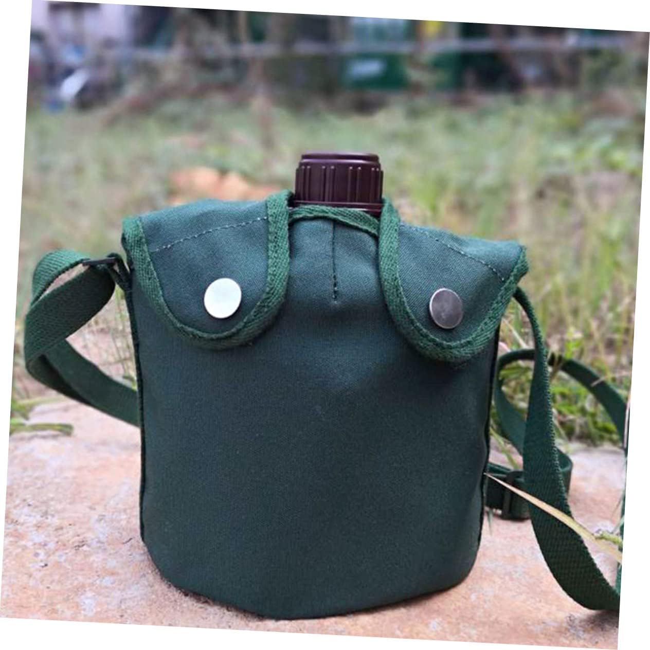 UPKOCH Military Camping Kettle Set Lunch Box Outdoor Water Kettle in Cloth Pouch Multi-Functional Hiking Gear for Travel and Picnics