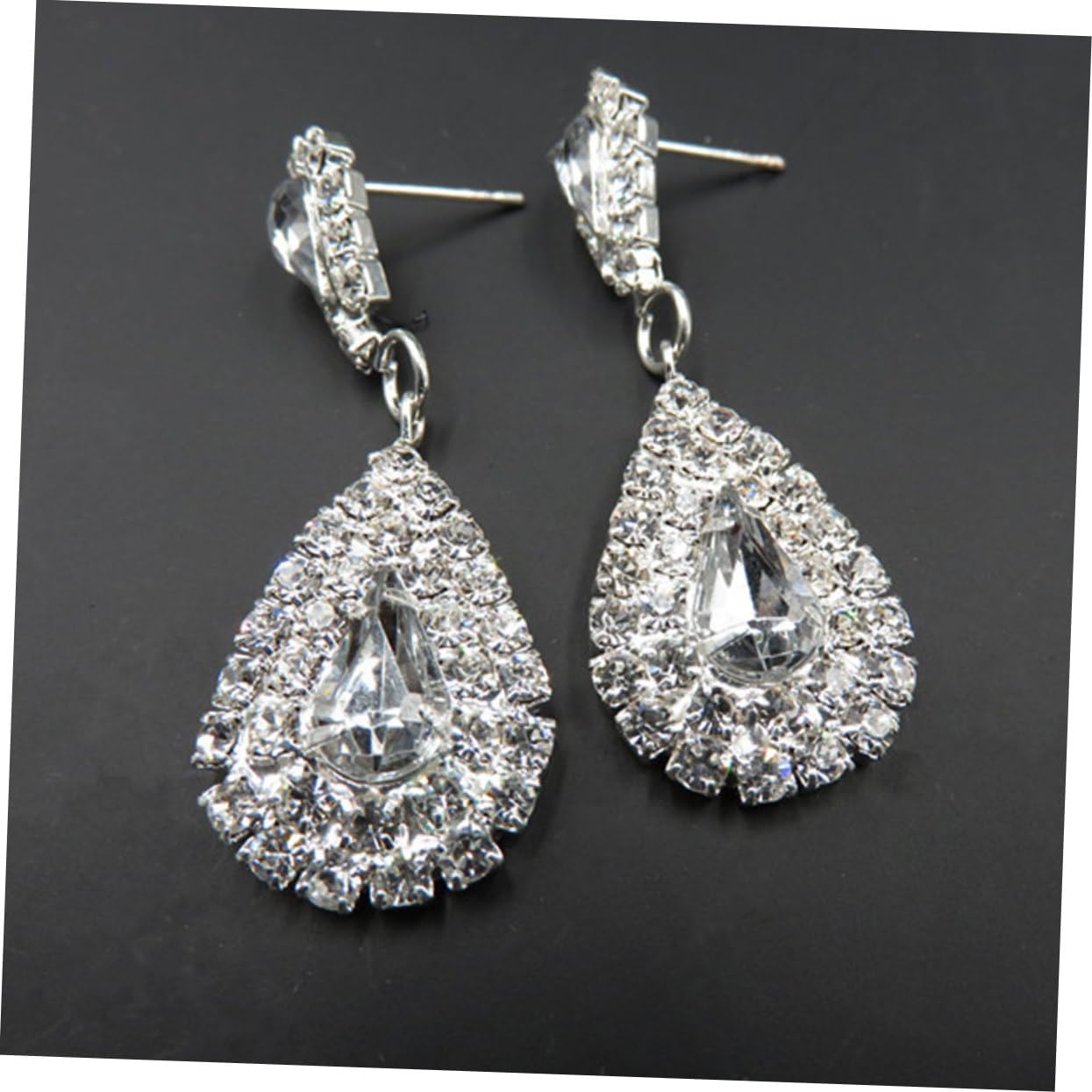 SHERCHPRY 3piezas De Joyería De Para Novia Collar y Pendientes Elegantes Para Boda y Compromiso De Pendientes Collar