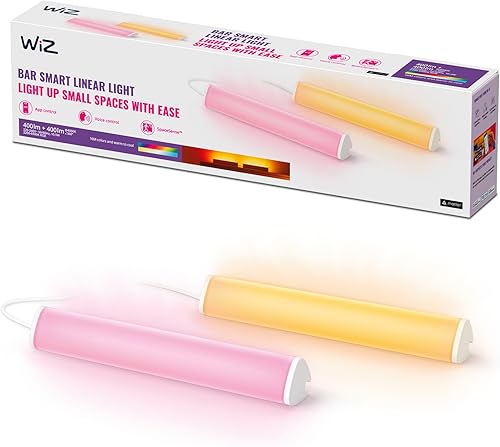 WiZ Connected Control inteligente de luz de barra portátil con aplicación WiZ Connected App, compatible con Alexa, Google Assistant y Siri