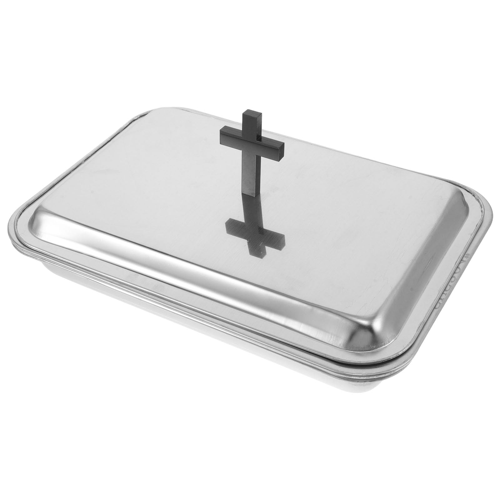 Veemoon Set di vassoi per la Santa Comunione: portabicchieri Coperto da 40 Fori per la Chiesa - Stoviglie in Acciaio Inossidabile - Forniture per sacramenti per Il Servizio eucaristico e Il culto
