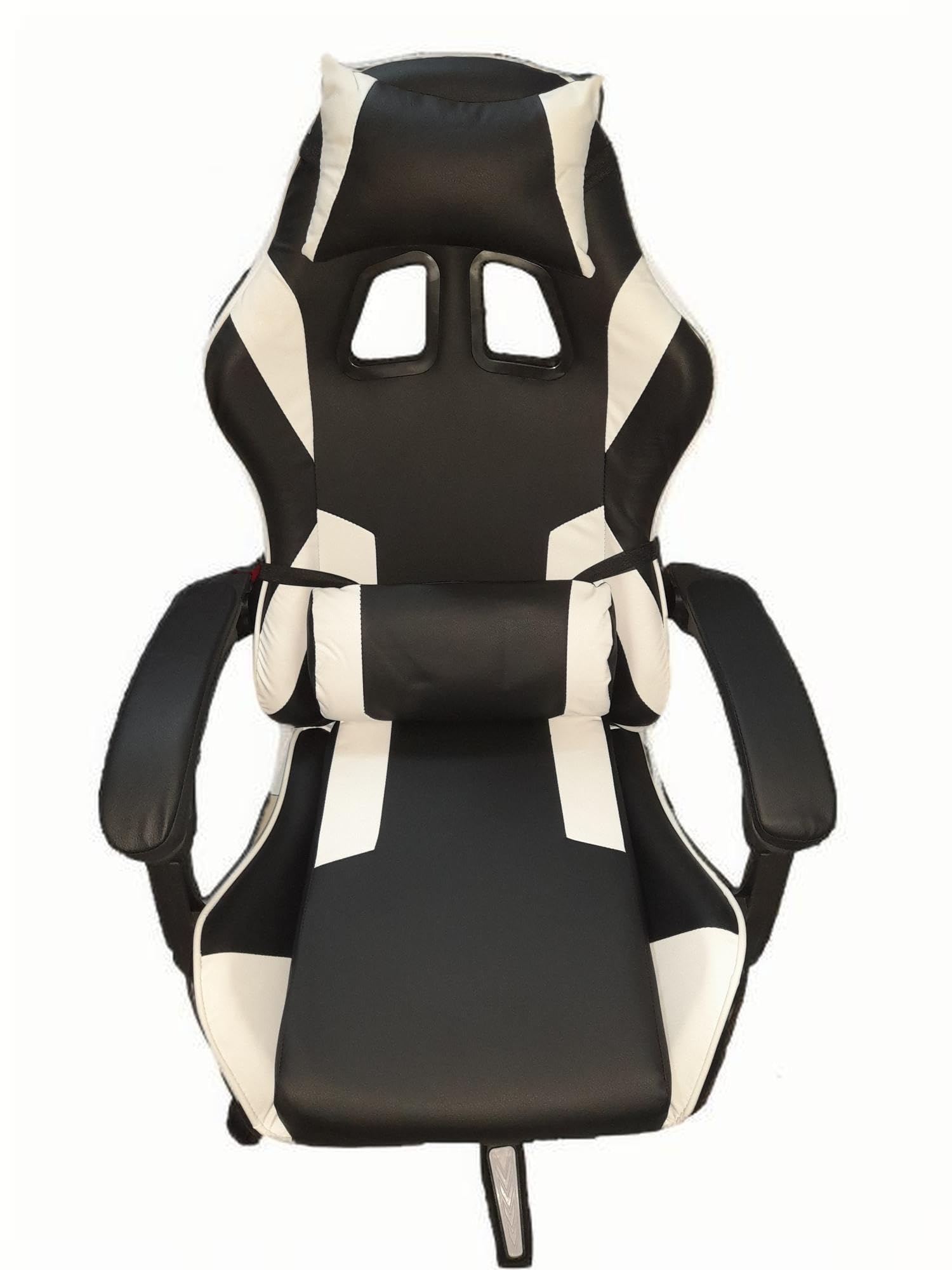 sinlikon Silla Gaming,Sillón Gamer Ergonómico con Reposapiés & Reposacabeza Cojín Lumbar,Sillas de Escritorio de Oficina para Gamer,Oficina (Blanco)