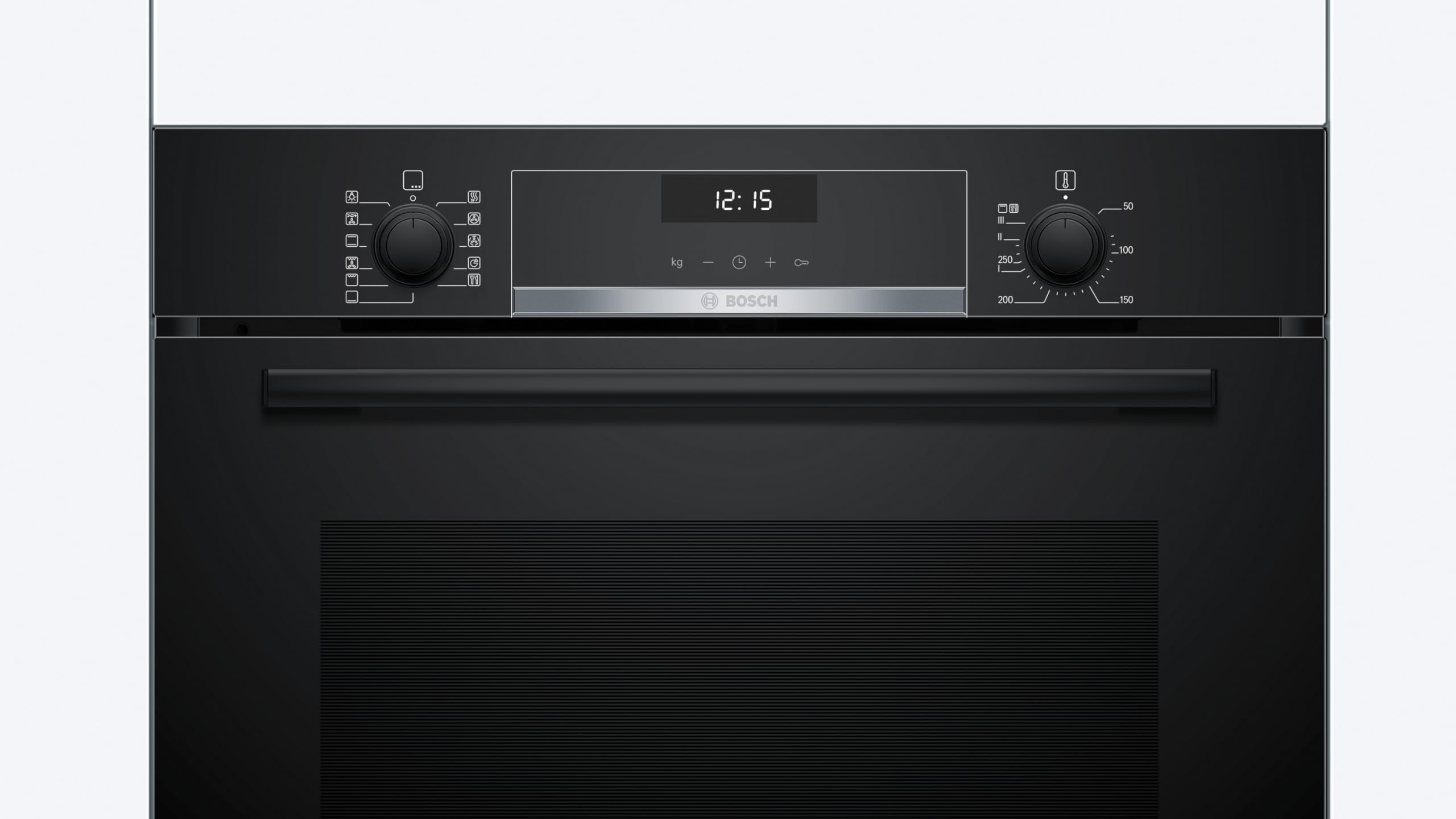 Bosch HBG537BB4 - Horno empotrable (60 x 60 cm, serie 6, función Air Fry, 10 programas automáticos, aire caliente 3D para un calor uniforme en 3 niveles, asistencia de limpieza con vapor de agua