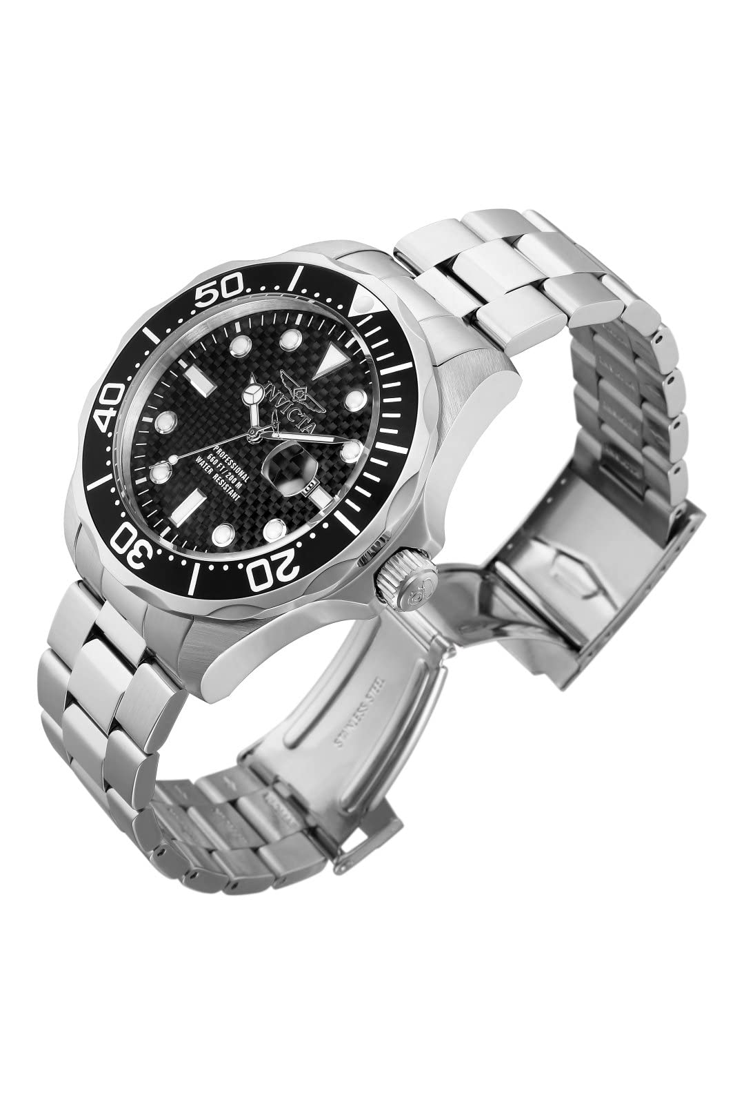 Invicta Pro Diver Męski zegarek kwarcowy ze stali nierdzewnej - 47 mm