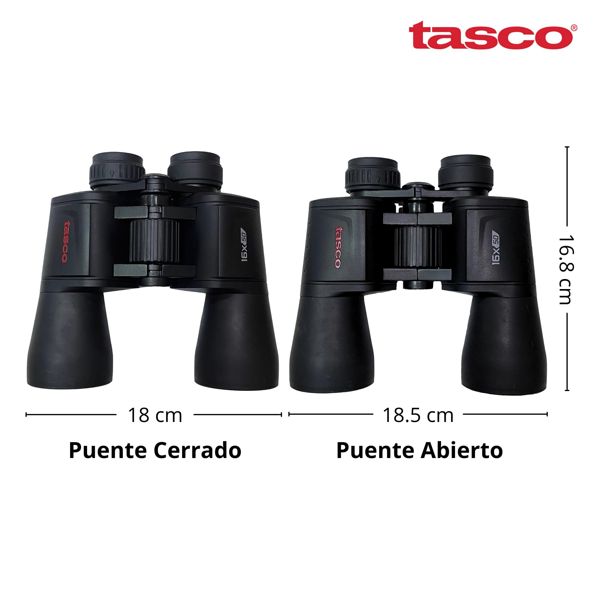 TASCO Essentials Porro - Prismáticos con Funda de Transporte y Correa para el Cuello