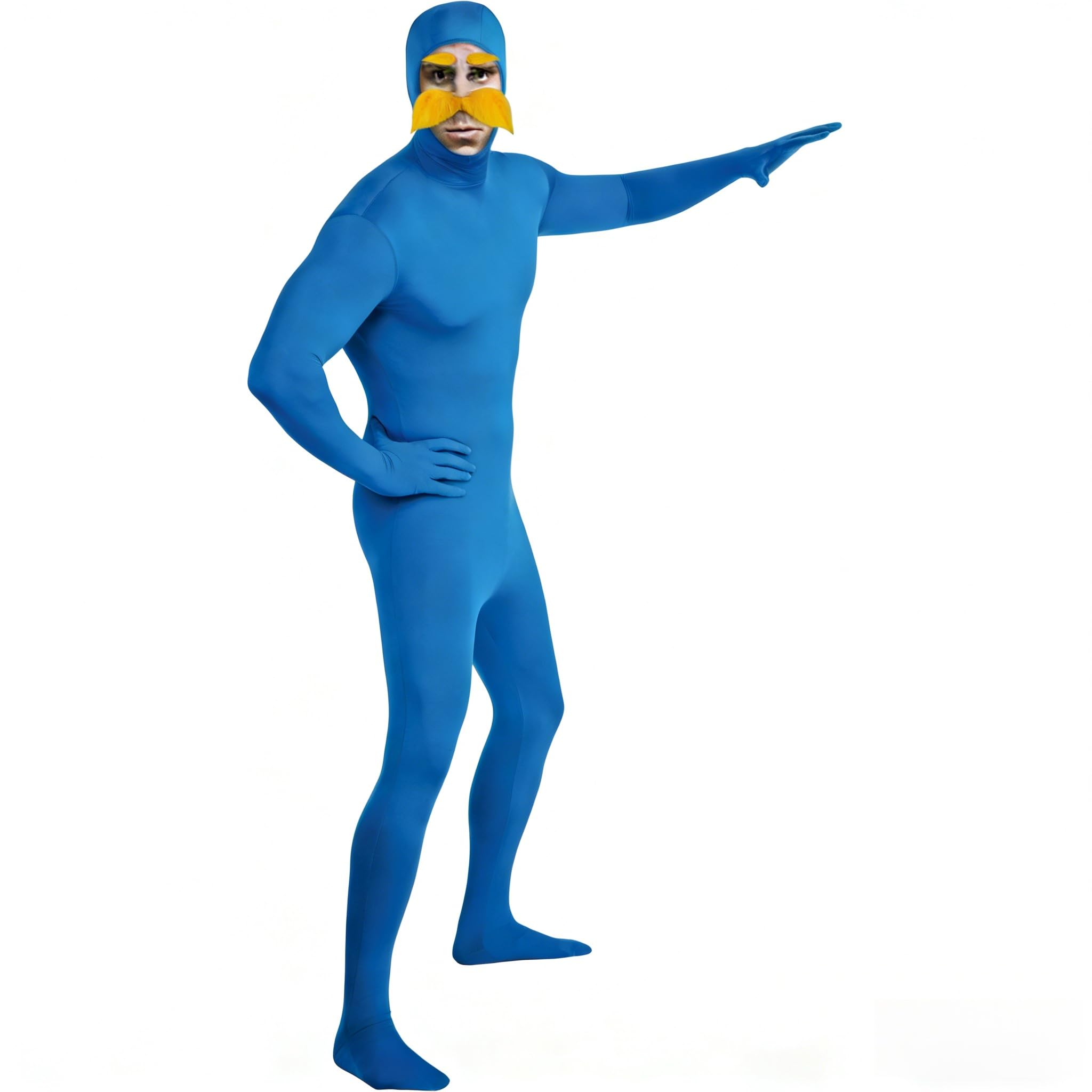 Ganzkörperanzug Orange Kostüm Herren Damen Lustige Kostüme Faschingskostüme Erwachsene Slenderman Kostüme Greenscreen Anzug Orange Overall Costume für Halloween Karneval Cosplay