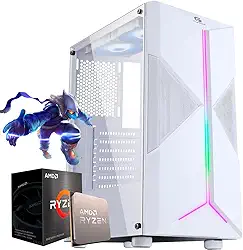 PC GAMER BRANCO RYZEN 5 5600GT, 16GB DDR4 3200MHZ, SSD M.2 500GB, VEGA 7