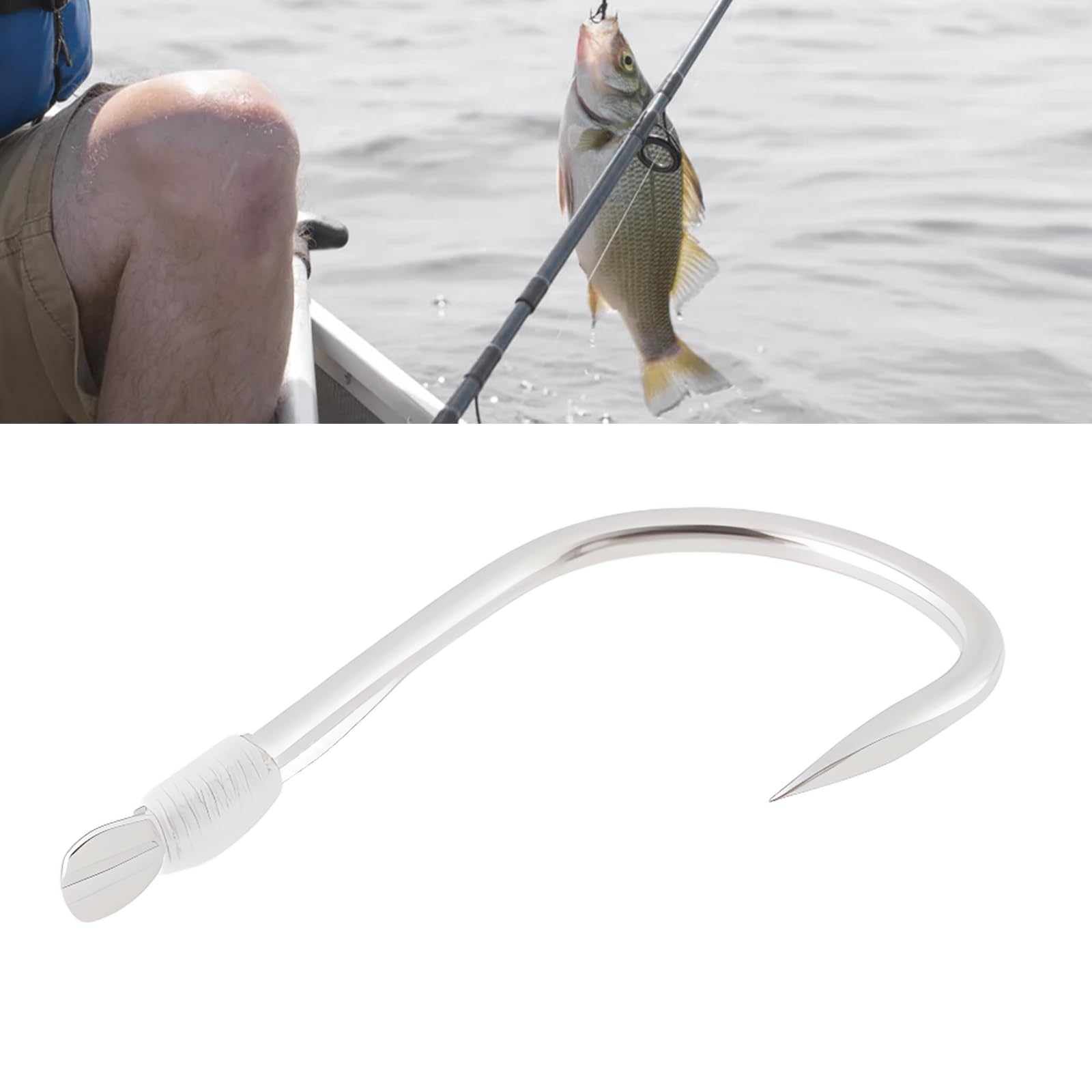 SG Store Małe haczyki na ryby bez zadziorów z żyłką 45 cm odpowiednie do łowienia na trawie karaś